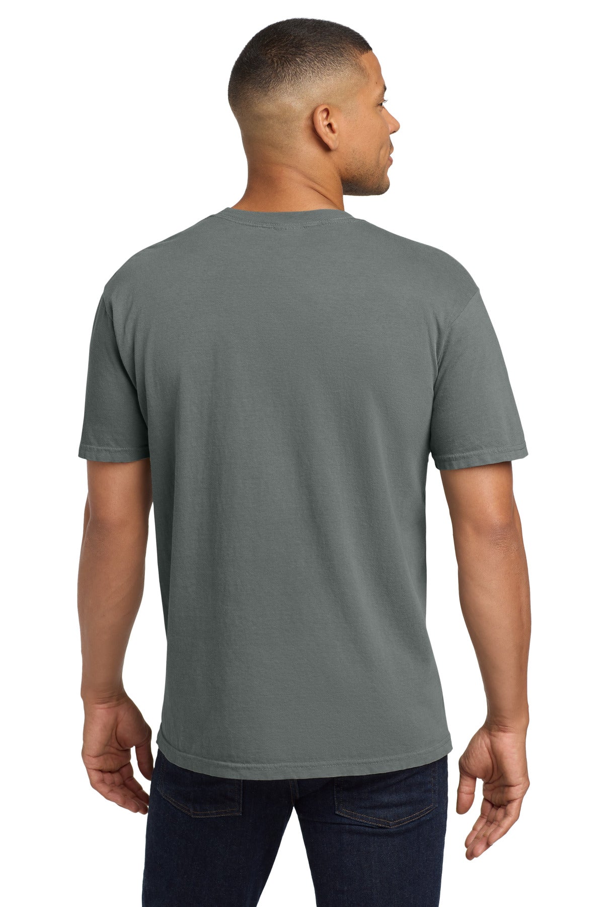 COMFORT COLORS Heavyweight Ring Spun Pocket Tee. 6030 - Grey - back