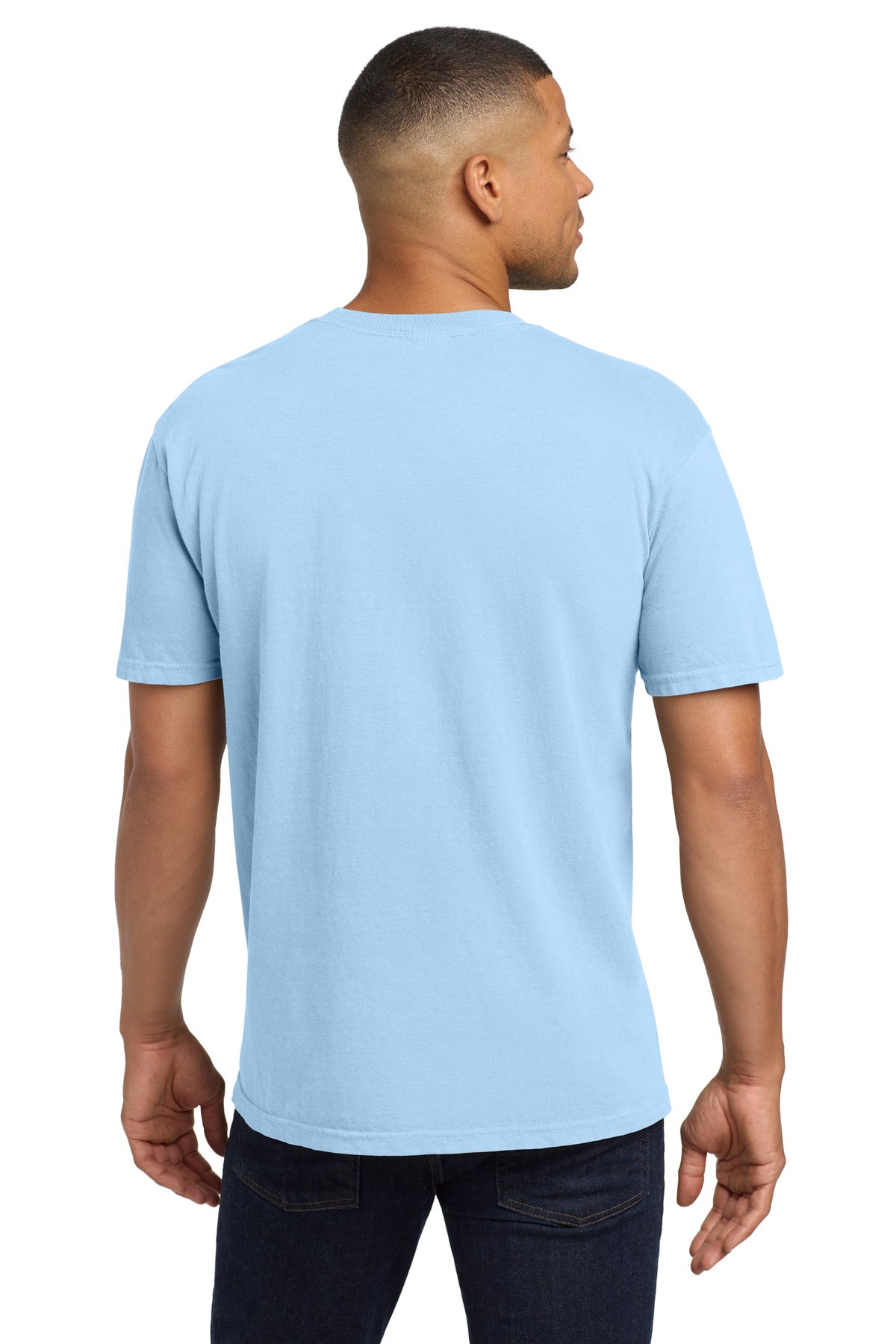 COMFORT COLORS Heavyweight Ring Spun Pocket Tee. 6030 - Hydrangea - back
