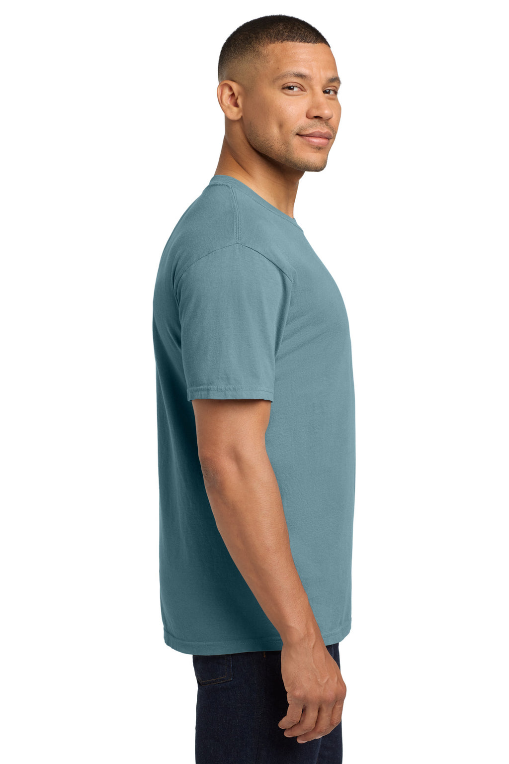 COMFORT COLORS Heavyweight Ring Spun Pocket Tee. 6030 - Ice Blue - side