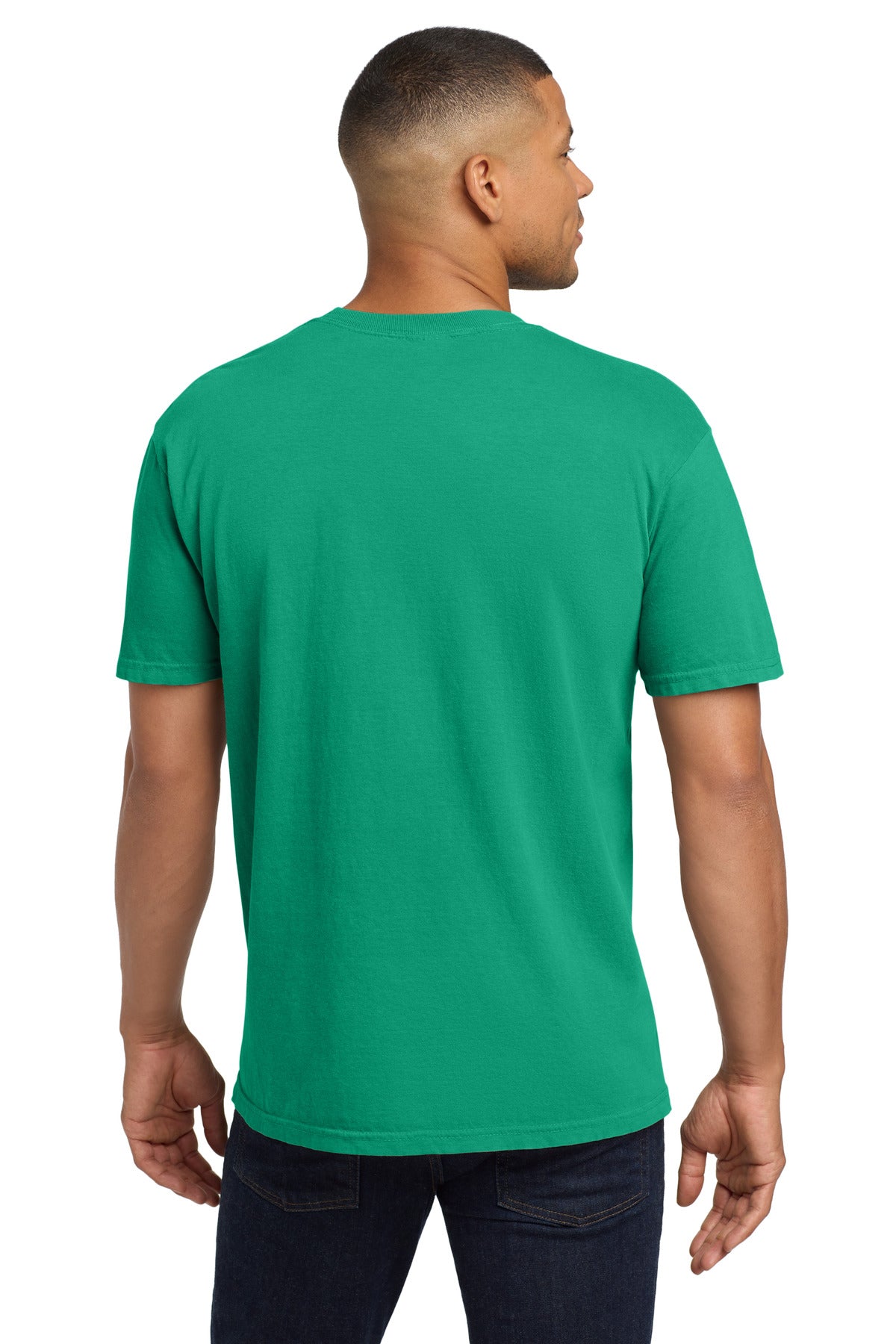 COMFORT COLORS Heavyweight Ring Spun Pocket Tee. 6030 - Island Green - back