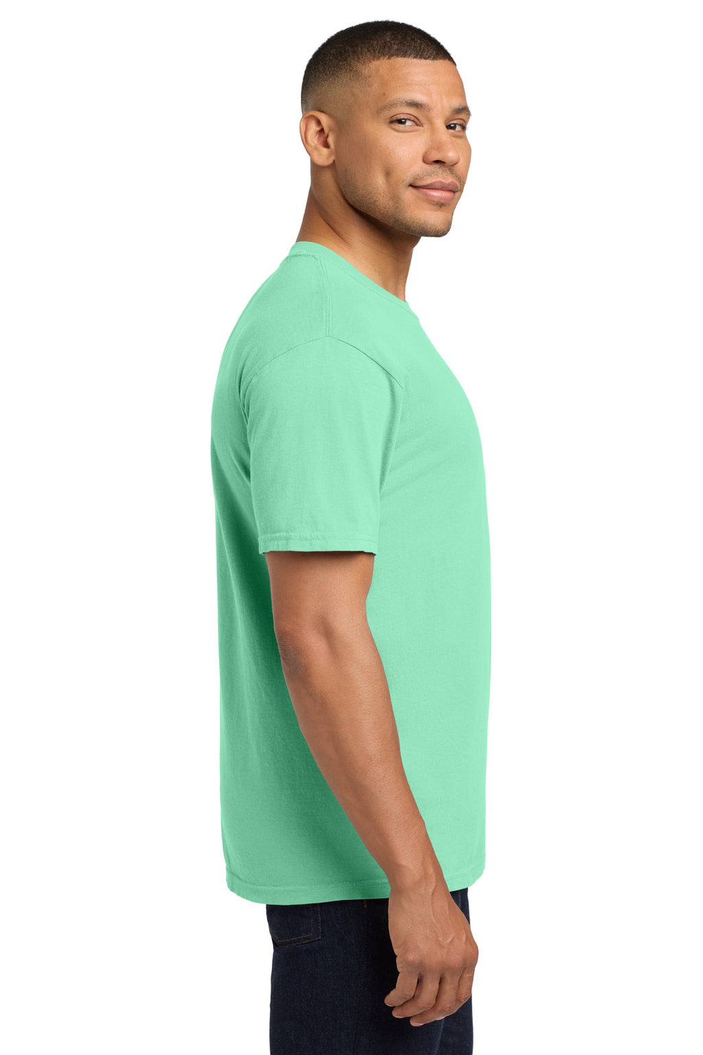COMFORT COLORS Heavyweight Ring Spun Pocket Tee. 6030 - Island Reef - side