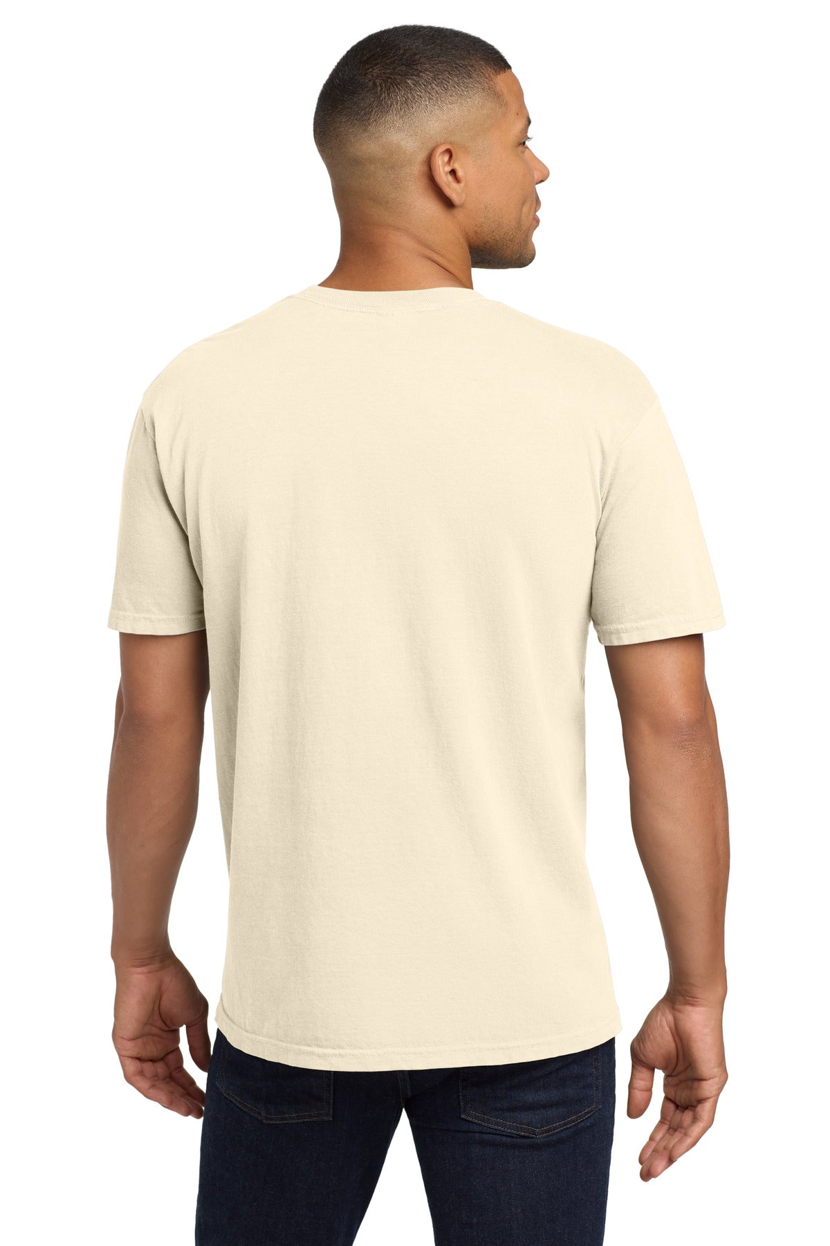COMFORT COLORS Heavyweight Ring Spun Pocket Tee. 6030 - Ivory - back