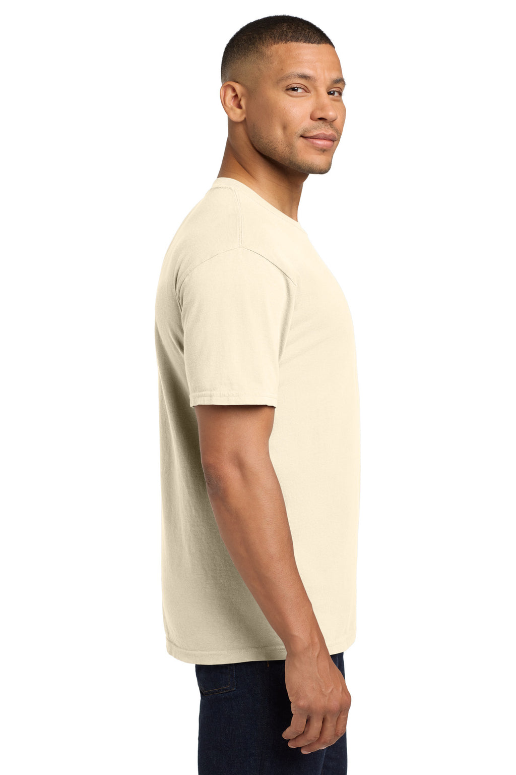 COMFORT COLORS Heavyweight Ring Spun Pocket Tee. 6030 - Ivory - side