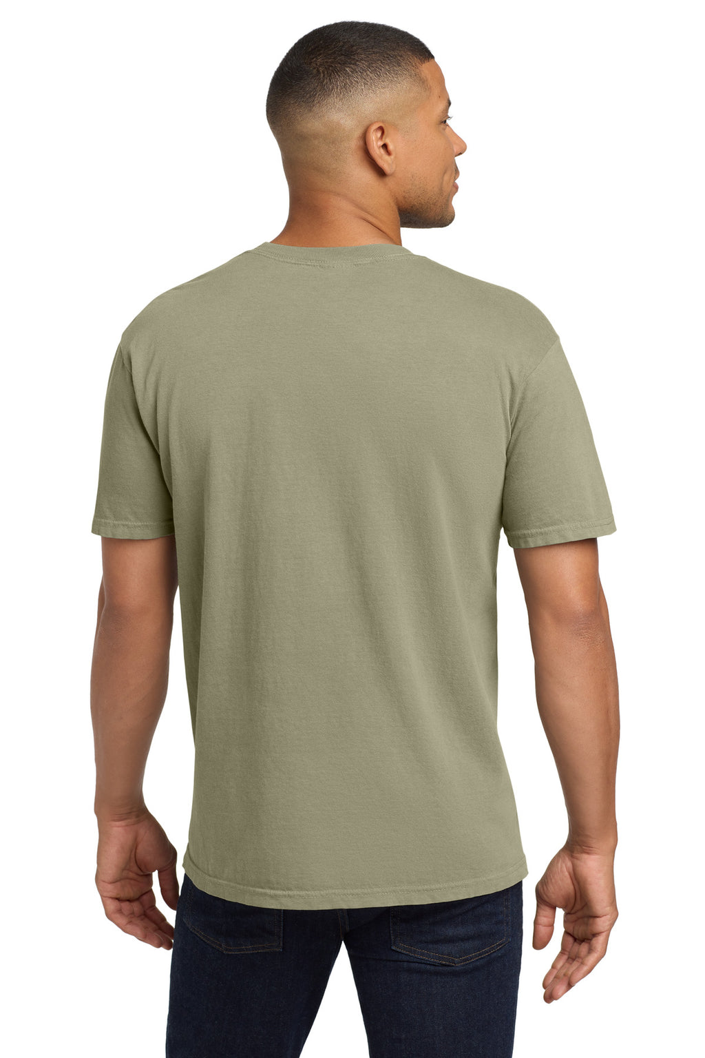 COMFORT COLORS Heavyweight Ring Spun Pocket Tee. 6030 - Khaki - back