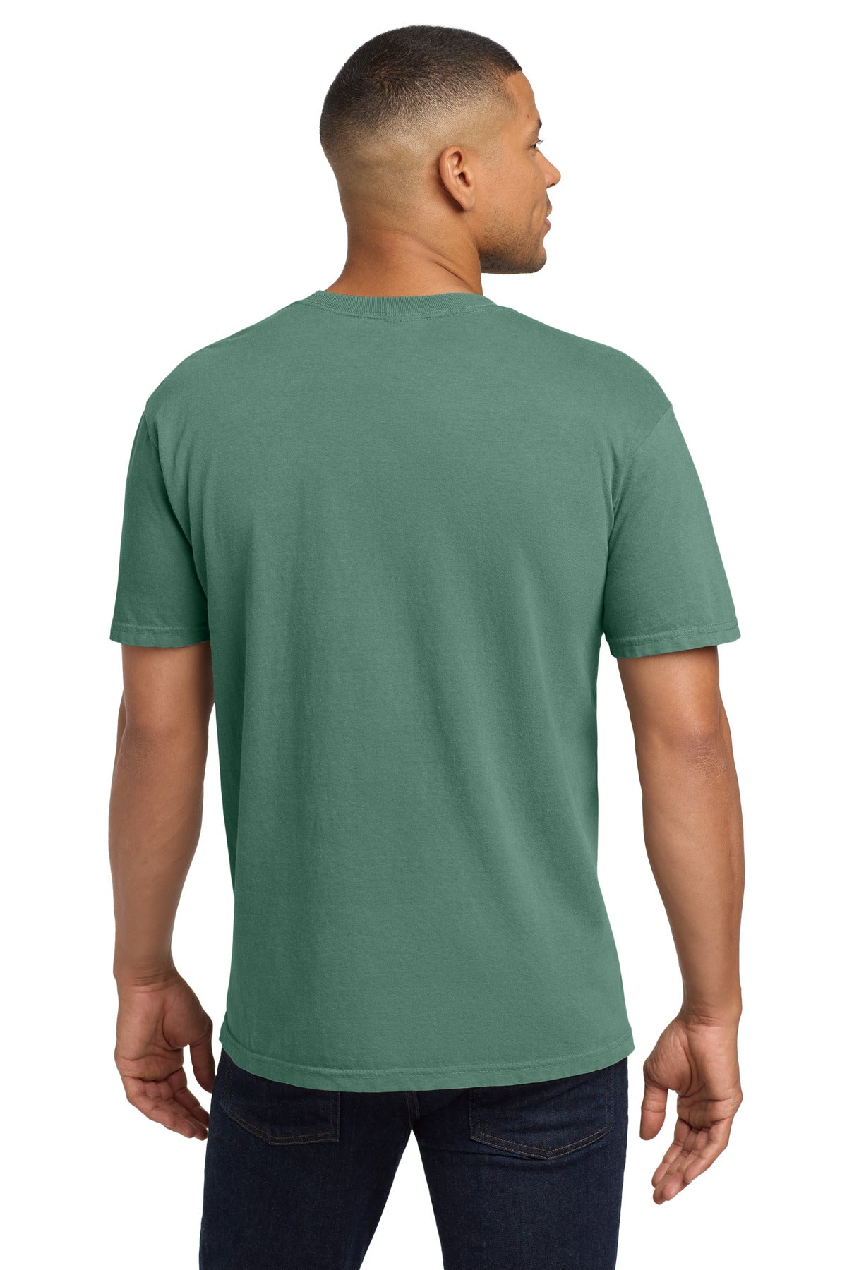 COMFORT COLORS Heavyweight Ring Spun Pocket Tee. 6030 - Light Green - back