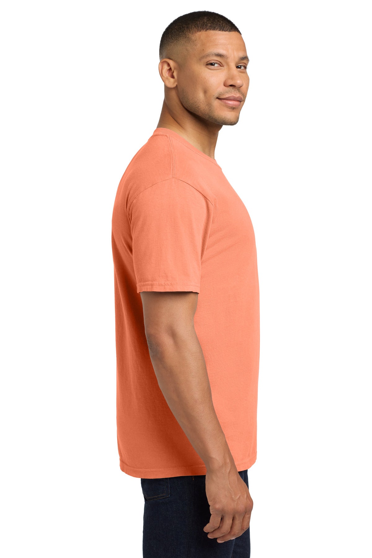 COMFORT COLORS Heavyweight Ring Spun Pocket Tee. 6030 - Melon - side