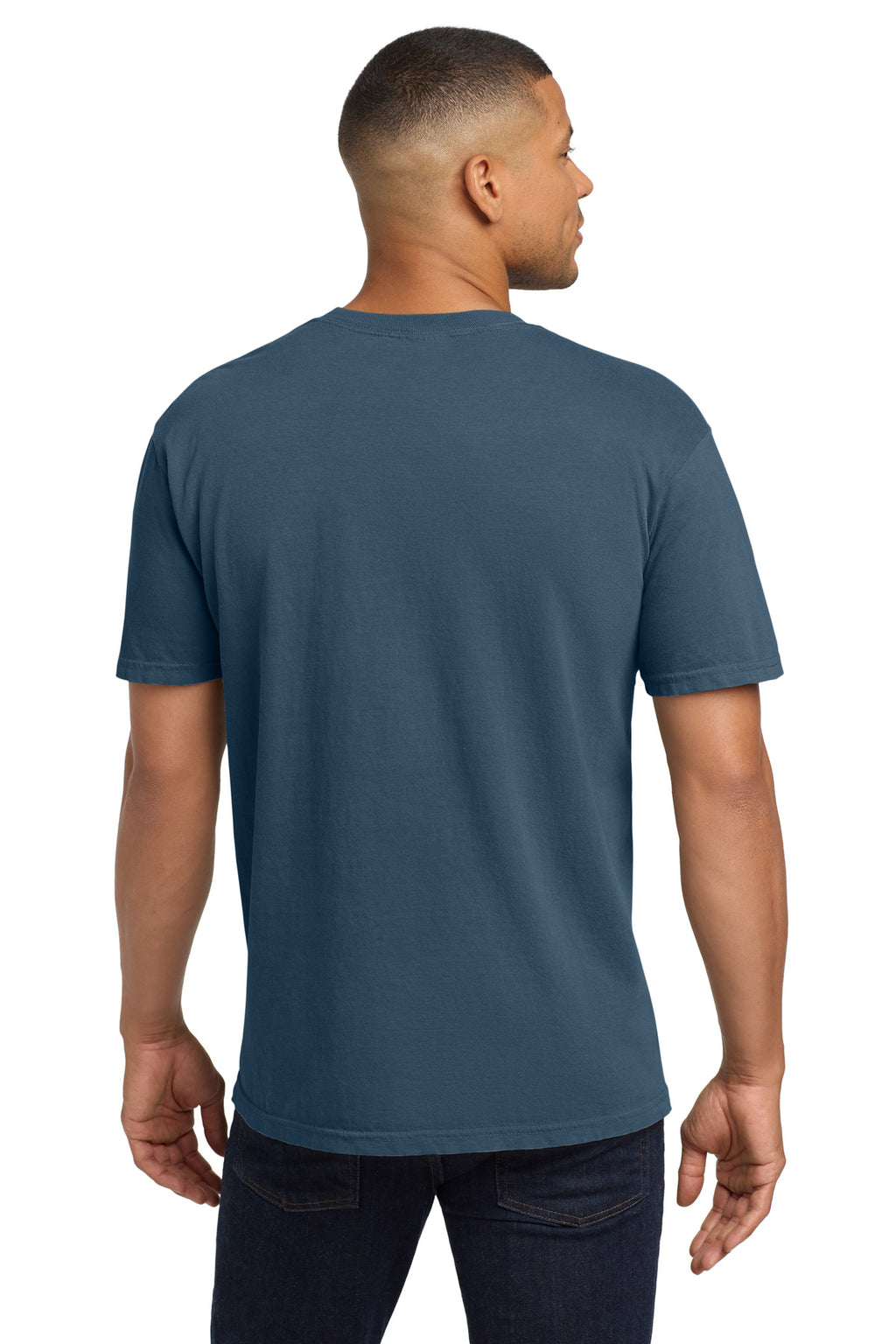 COMFORT COLORS Heavyweight Ring Spun Pocket Tee. 6030 - Midnight - back