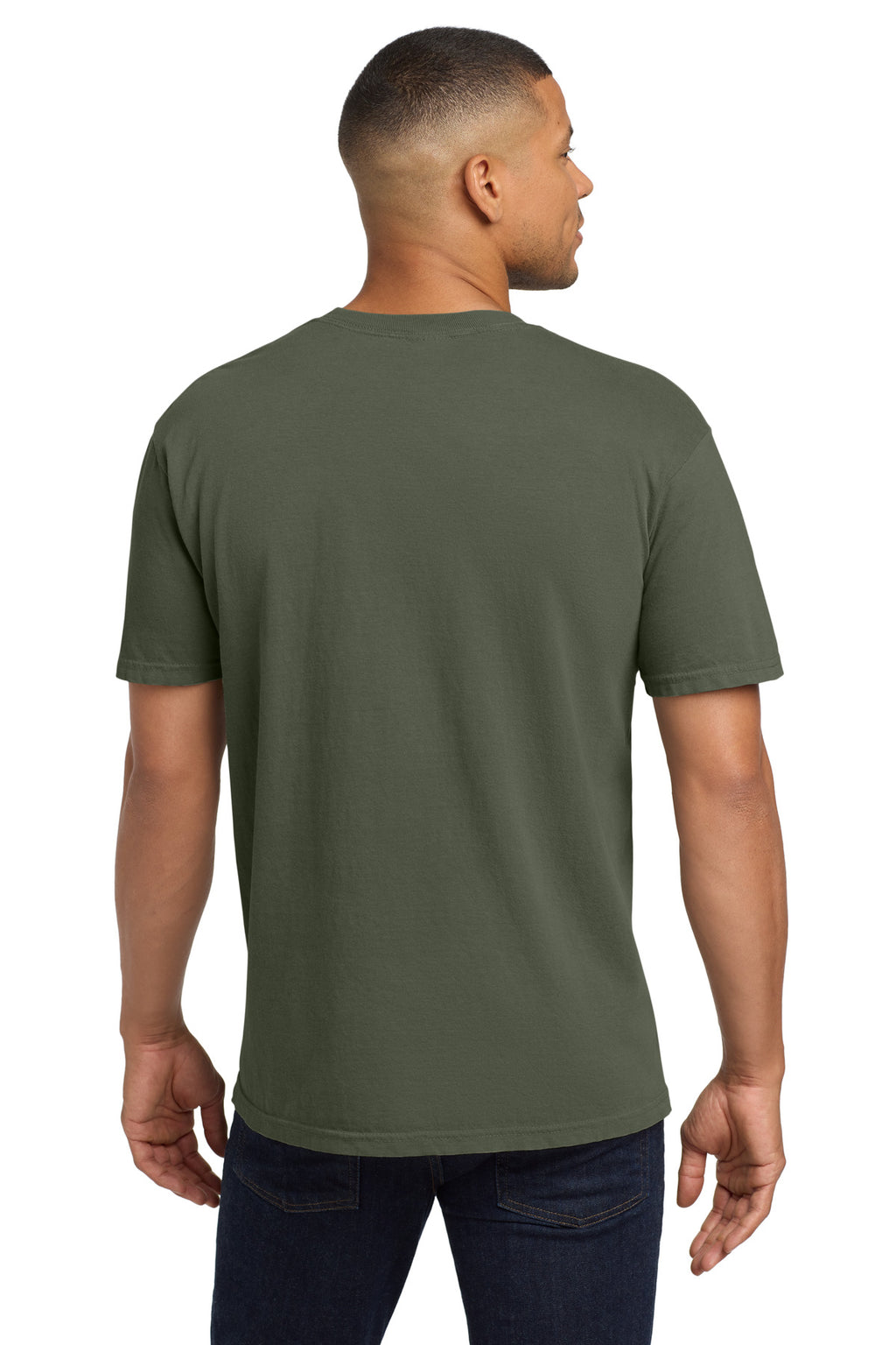 COMFORT COLORS Heavyweight Ring Spun Pocket Tee. 6030 - Moss - back