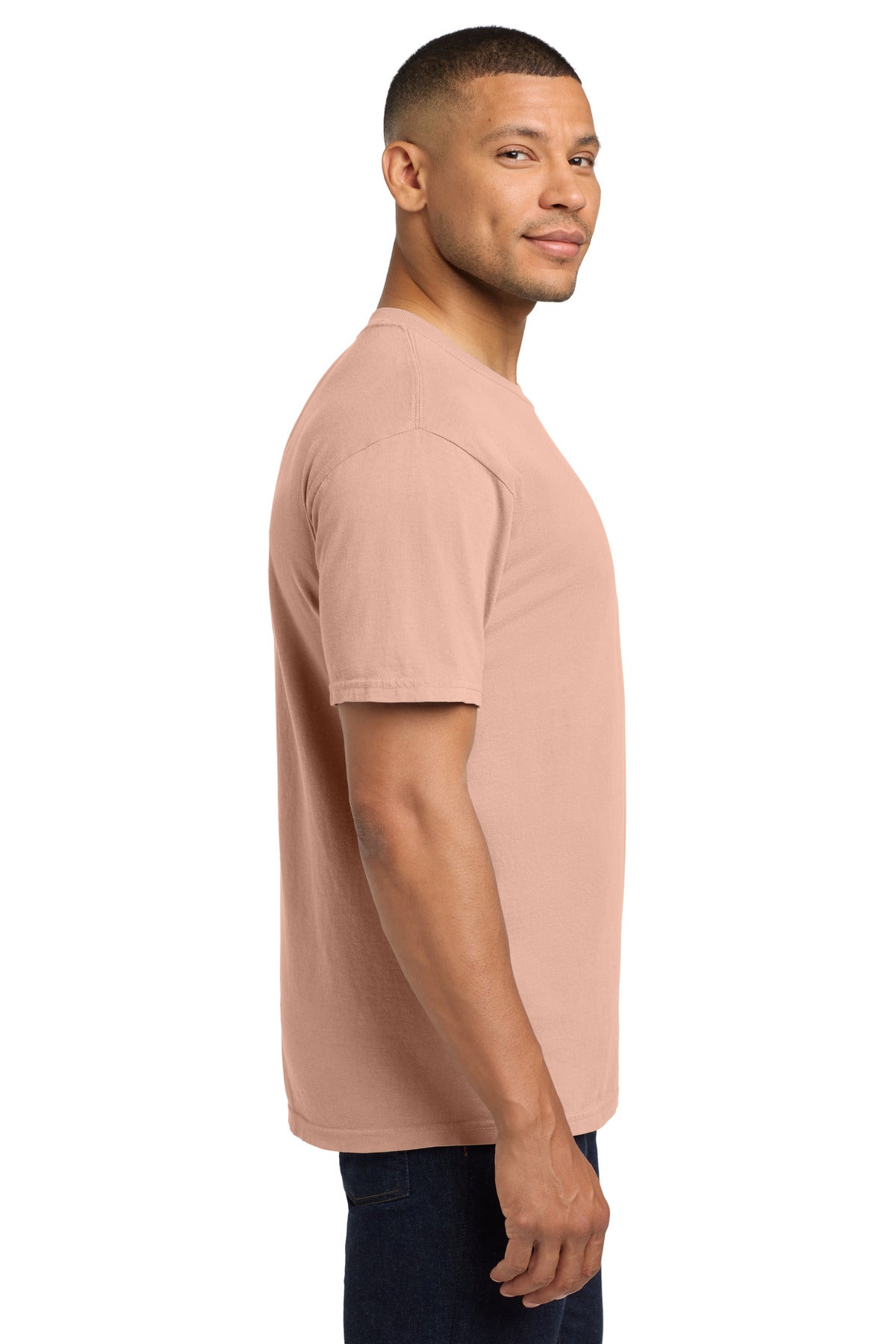 COMFORT COLORS Heavyweight Ring Spun Pocket Tee. 6030 - Peachy - side