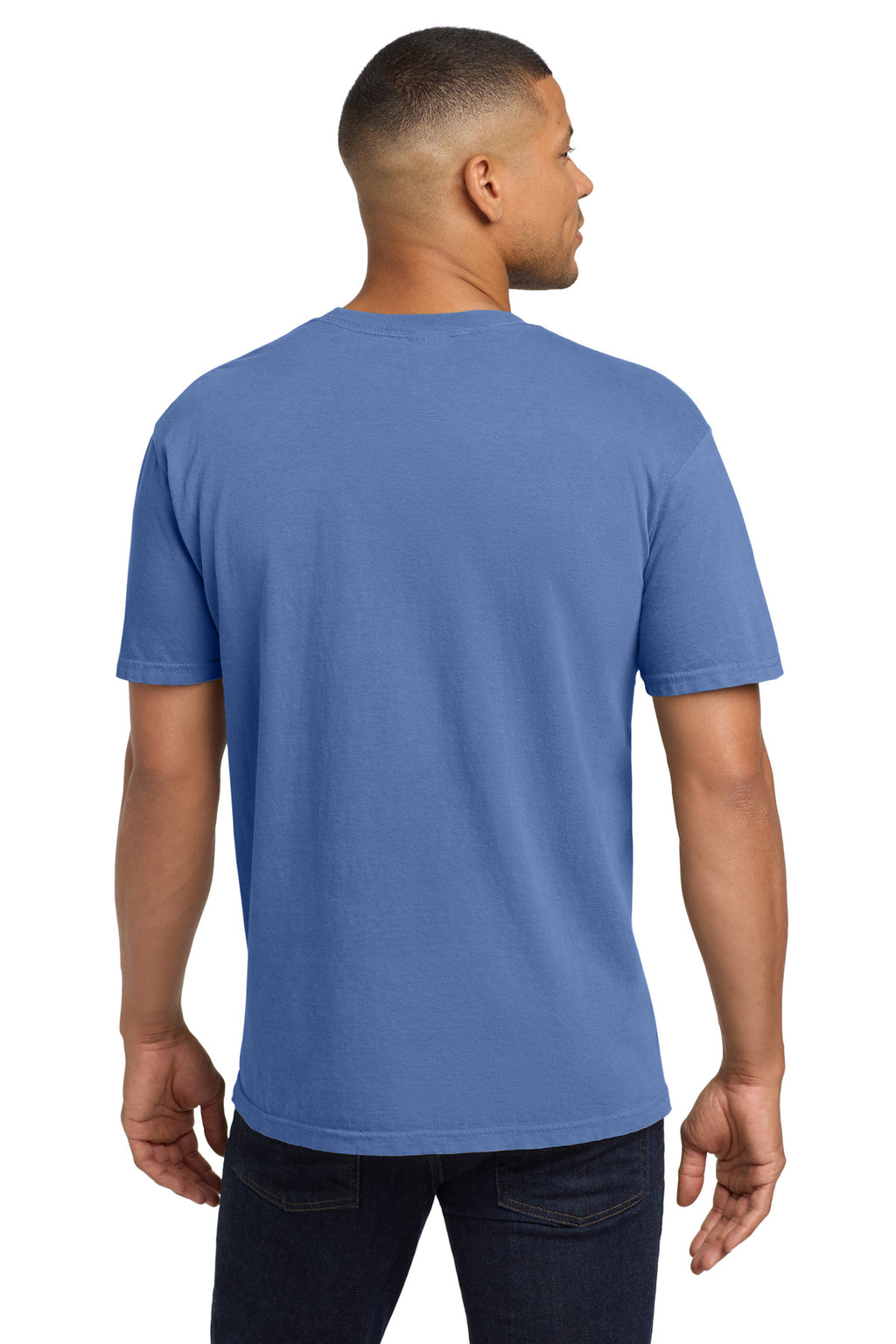 COMFORT COLORS Heavyweight Ring Spun Pocket Tee. 6030 - Periwinkle - back