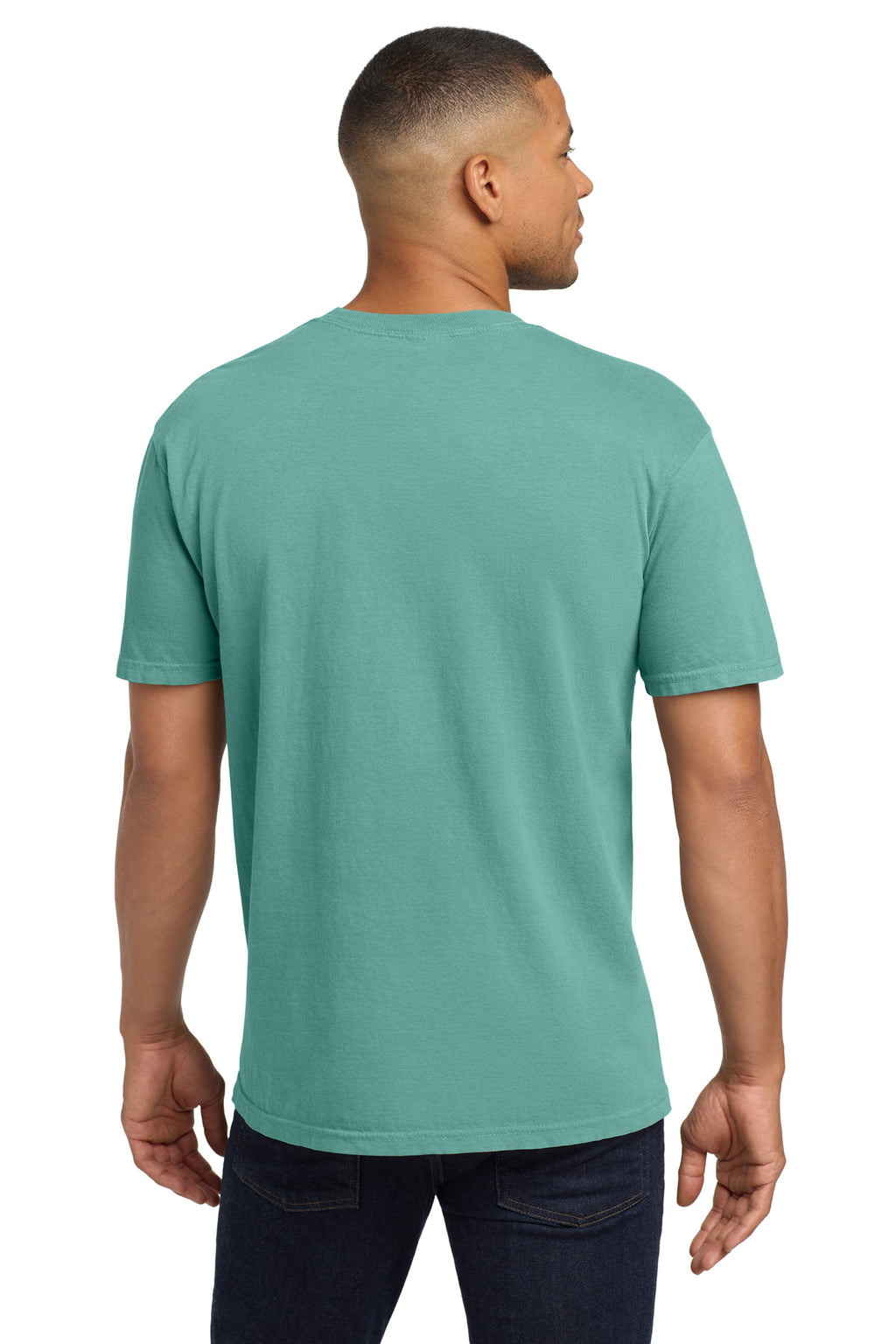 COMFORT COLORS Heavyweight Ring Spun Pocket Tee. 6030 - Seafoam - back