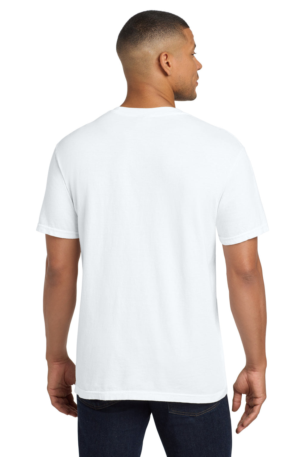 COMFORT COLORS Heavyweight Ring Spun Pocket Tee. 6030 - White - back