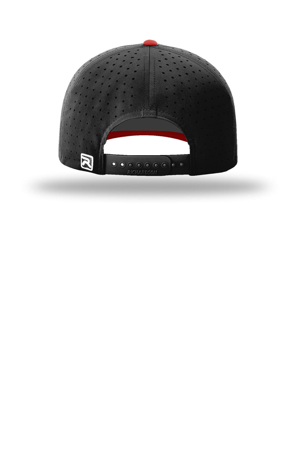 Richardson Laser Perf R-Flex Snapback 632 - Black/ Black/ Red - back