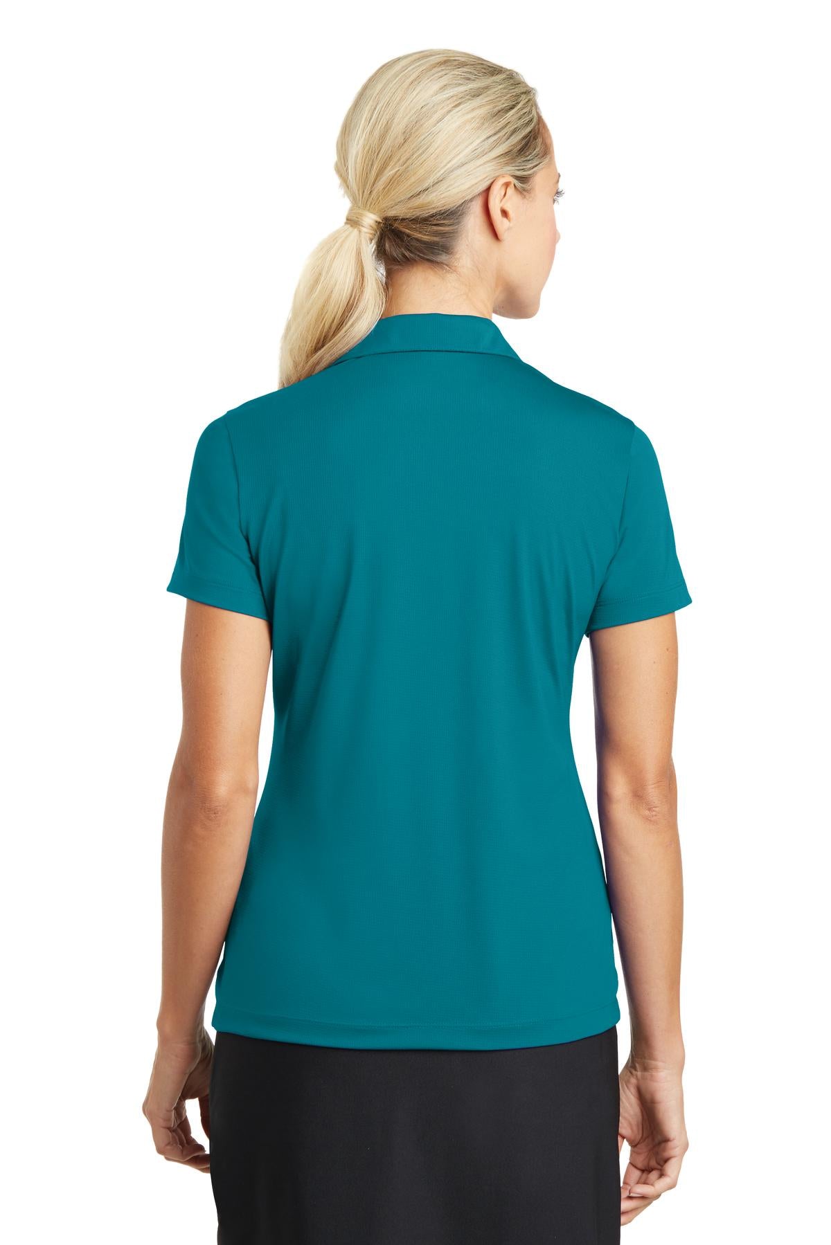 Nike Women's Dri-FIT Vertical Mesh Polo. 637165 - Blustery - back