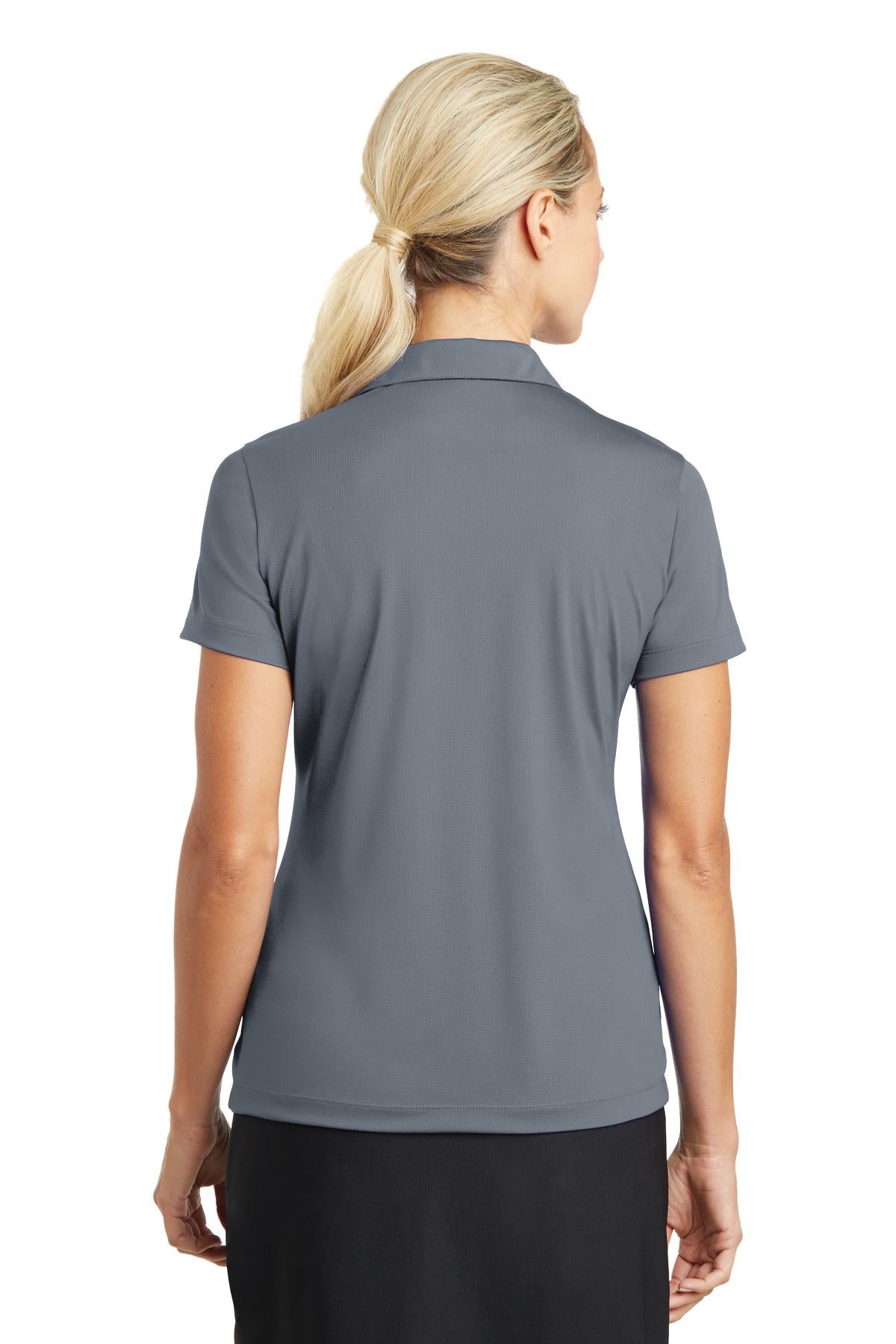 Nike Women's Dri-FIT Vertical Mesh Polo. 637165 - Cool Grey - back