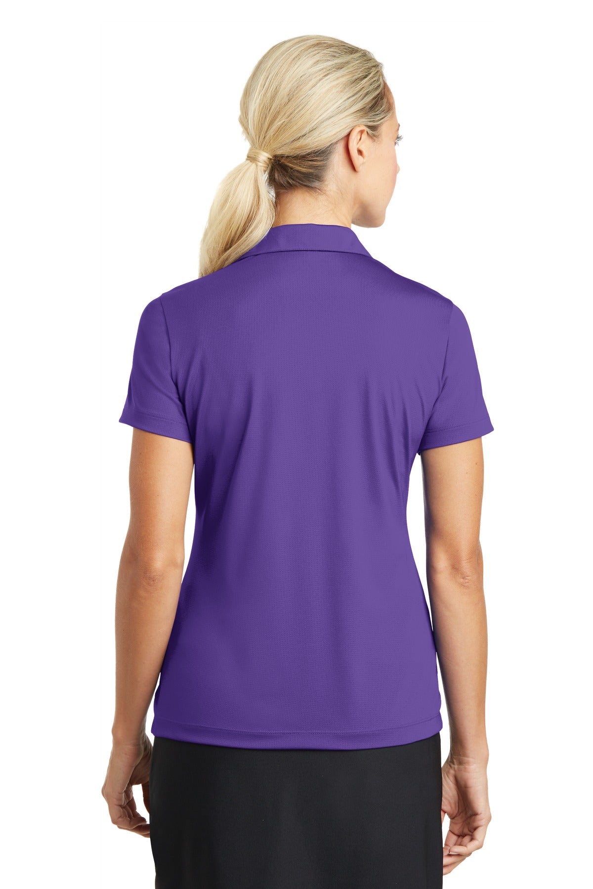 Nike Women's Dri-FIT Vertical Mesh Polo. 637165 - Court Purple - back
