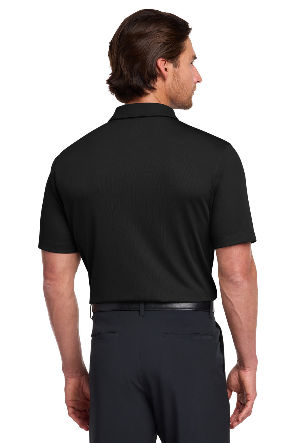 Nike Dri-FIT Vertical Mesh Polo. 637167 - Black - back