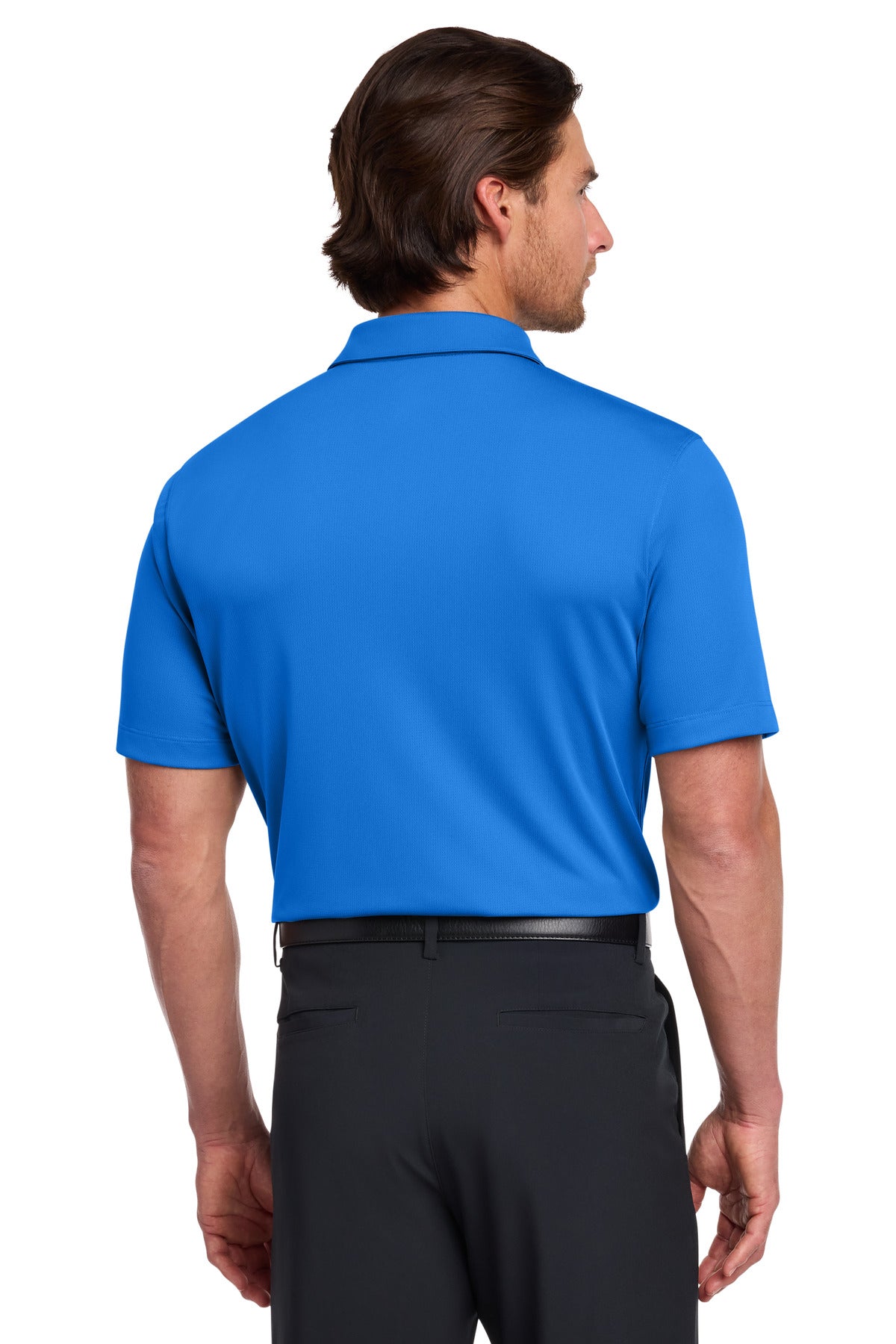 Nike Dri-FIT Vertical Mesh Polo. 637167 - Brisk Blue - back