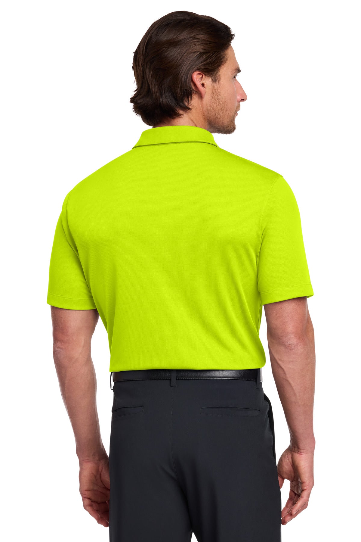 Nike Dri-FIT Vertical Mesh Polo. 637167 - Volt - back