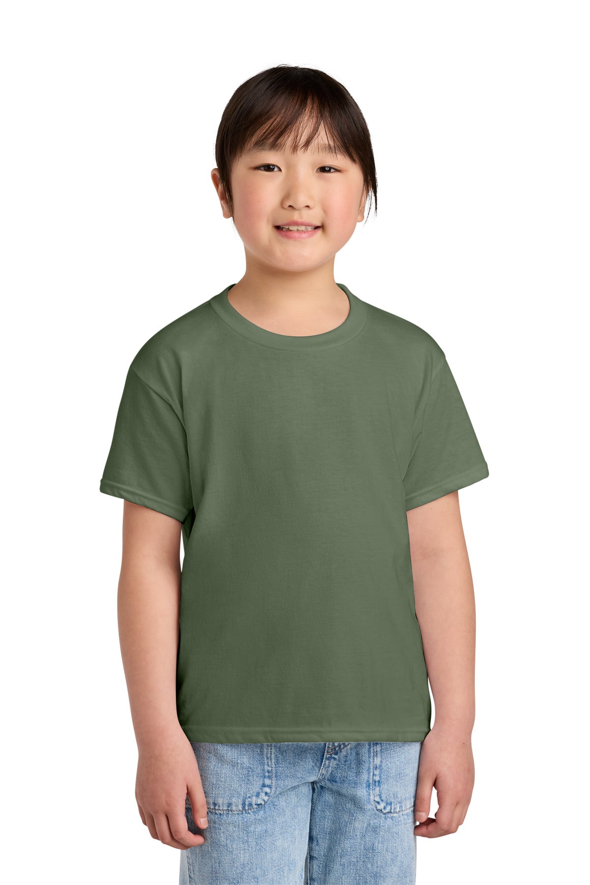Gildan Youth Softstyle CVC Tee 64000BCVC - Cactus - front