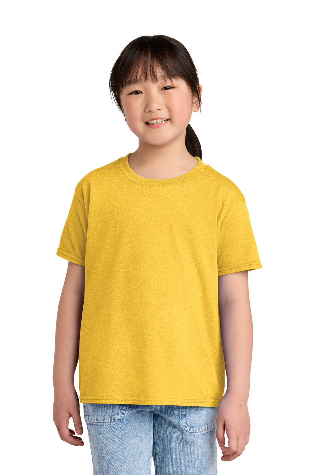 Gildan Youth Softstyle CVC Tee 64000BCVC - Daisy Mist - front