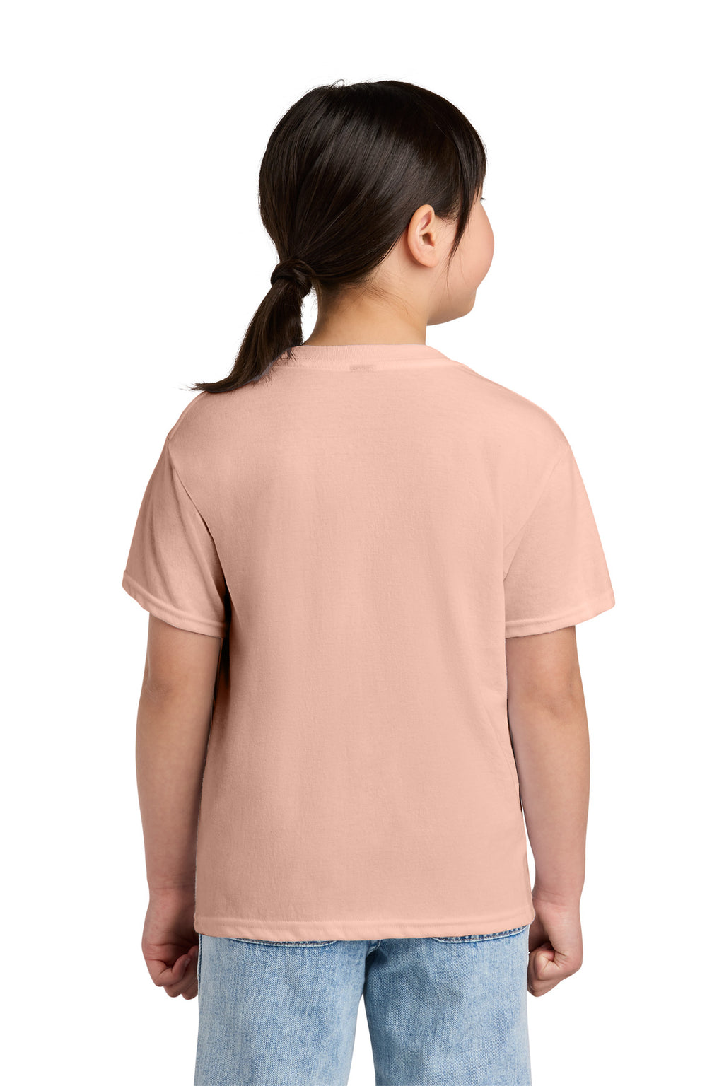 Gildan Youth Softstyle CVC Tee 64000BCVC - Dusty Rose - back