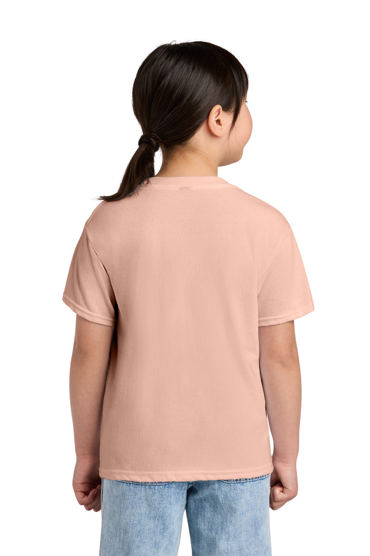 Gildan Youth Softstyle CVC Tee 64000BCVC - Dusty Rose - back