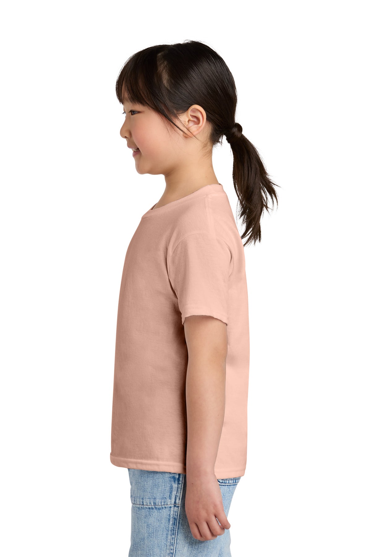 Gildan Youth Softstyle CVC Tee 64000BCVC - Dusty Rose - side