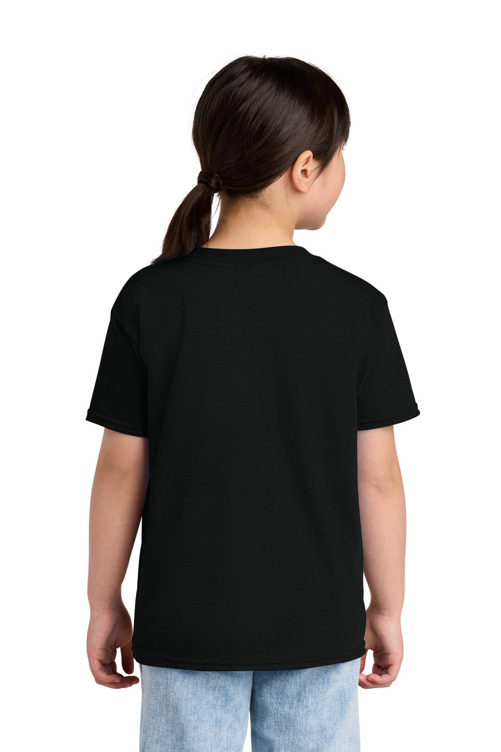 Gildan Youth Softstyle CVC Tee 64000BCVC - Pitch Black - back