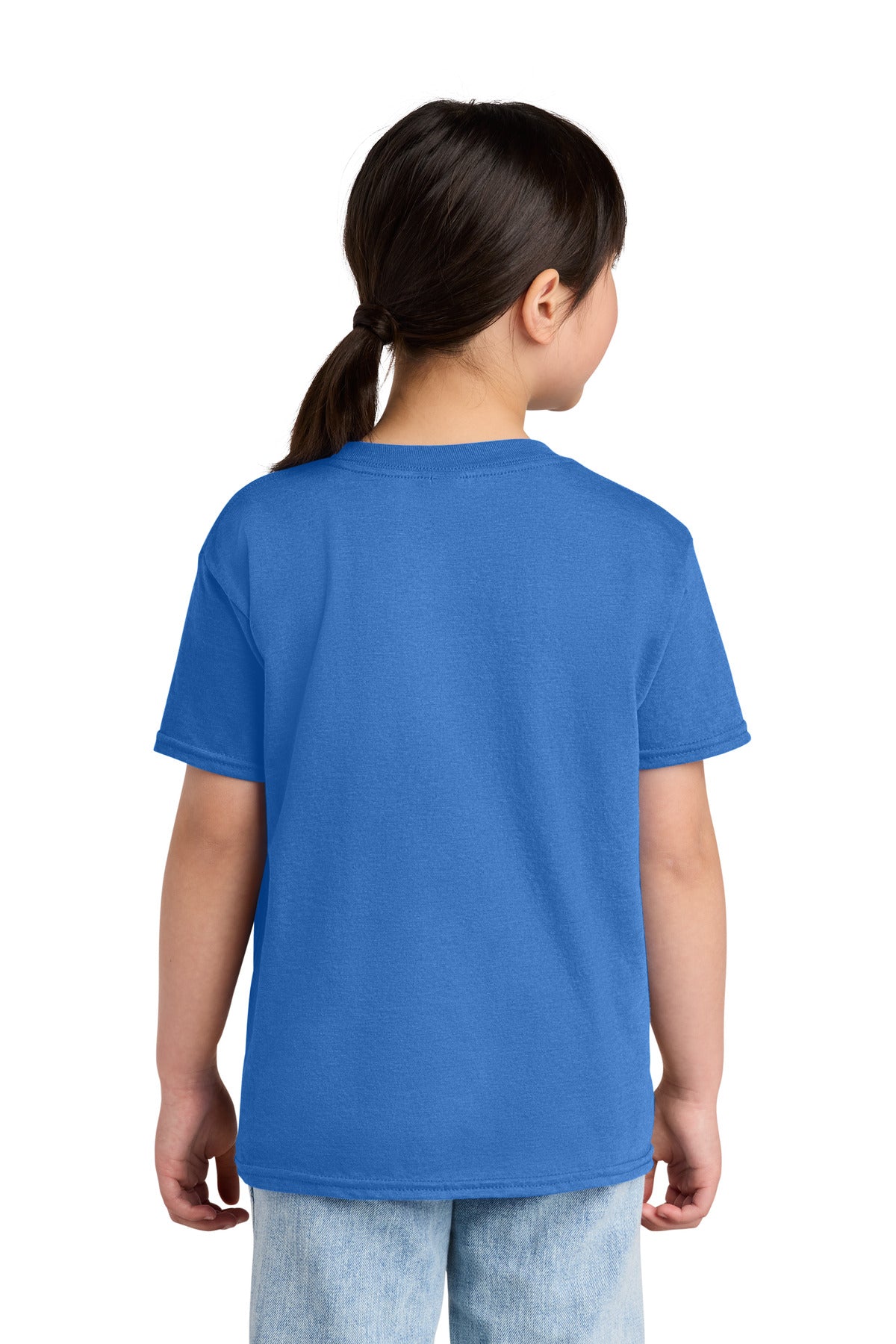 Gildan Youth Softstyle CVC Tee 64000BCVC - Royal Mist - back