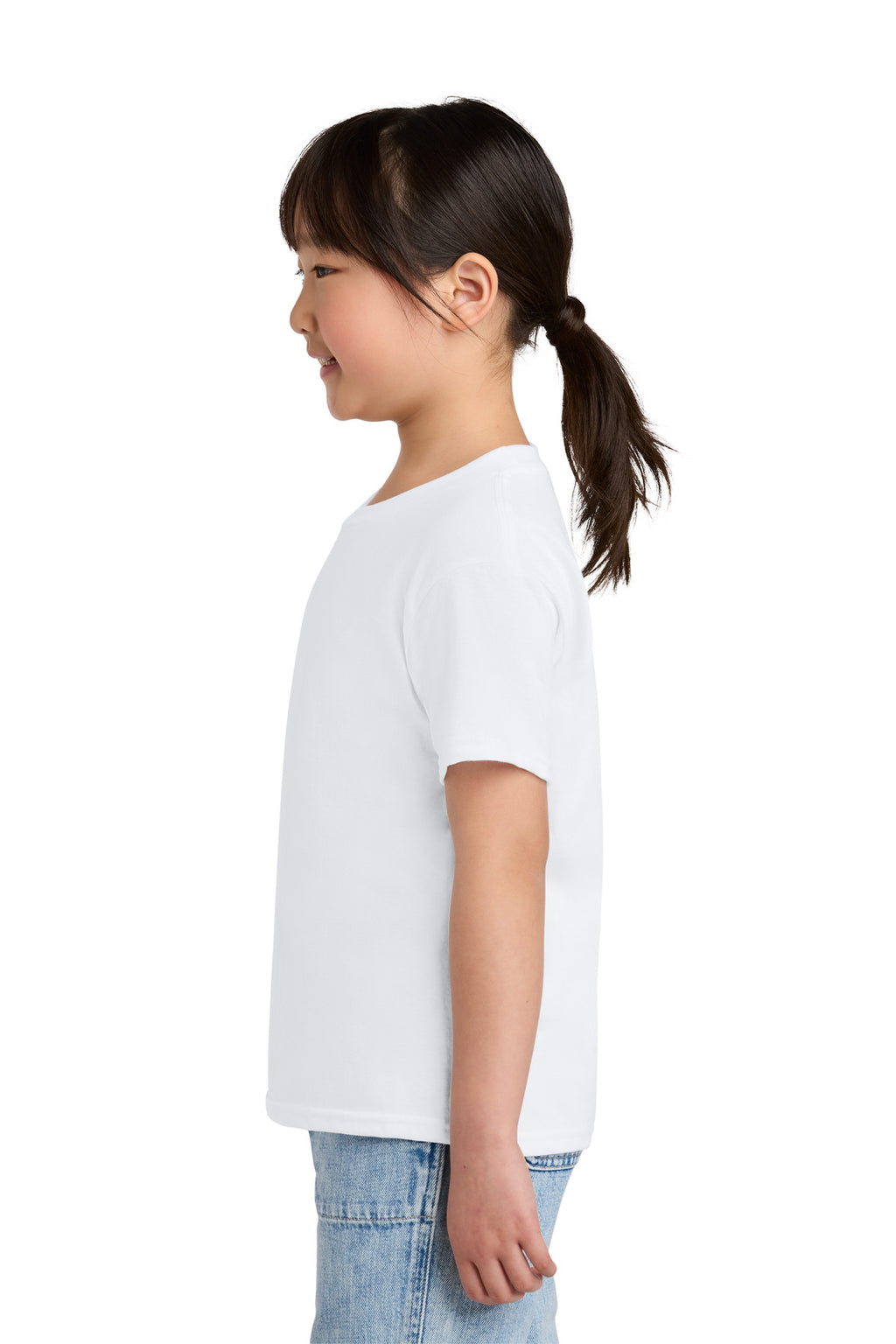 Gildan Youth Softstyle CVC Tee 64000BCVC - White - side