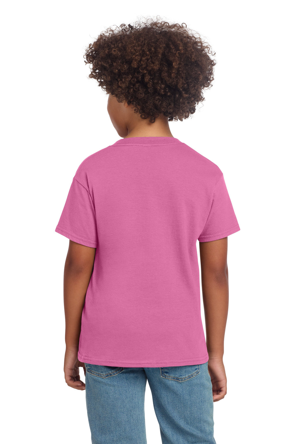 Gildan Youth Softstyle T-Shirt 64000B - Azalea - back