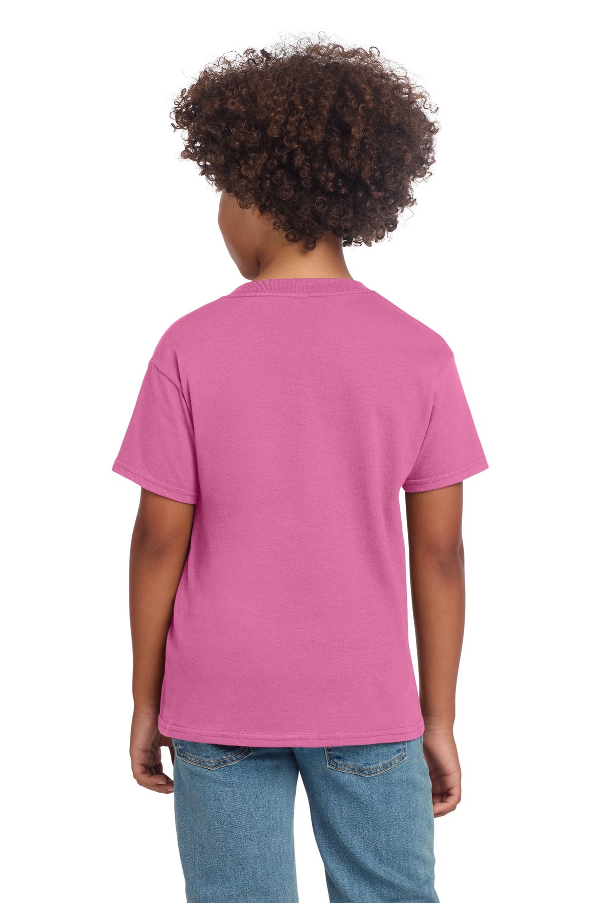 Gildan Youth Softstyle T-Shirt 64000B - Azalea - back