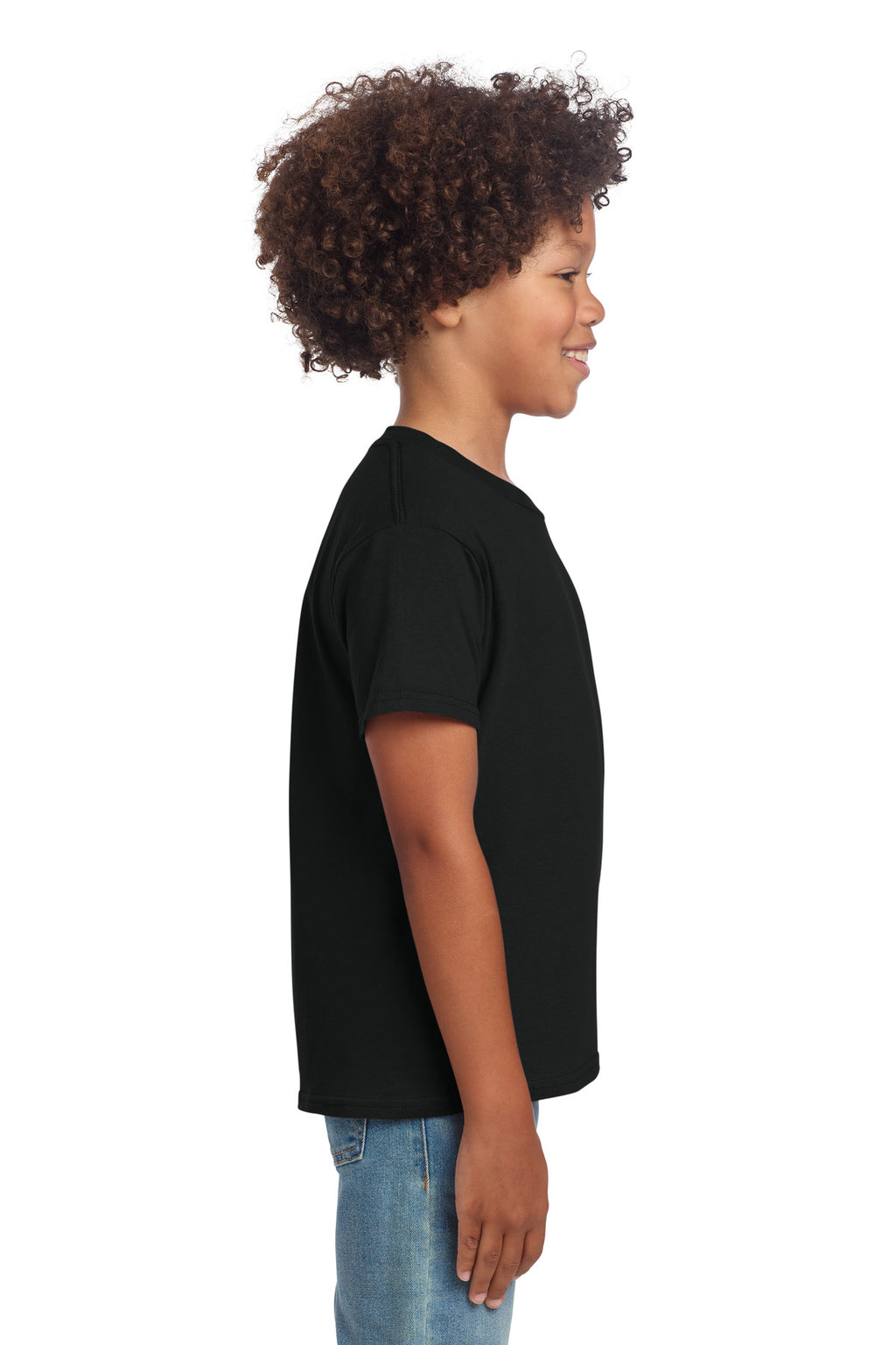 Gildan Youth Softstyle T-Shirt 64000B - Black - side