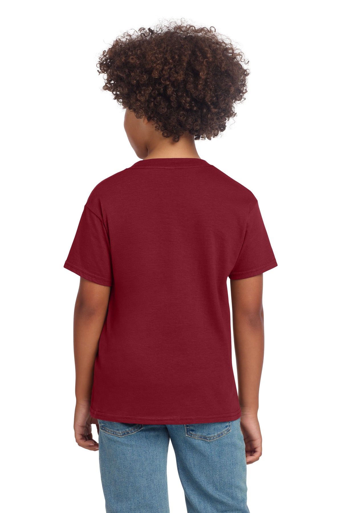 Gildan Youth Softstyle T-Shirt 64000B - Cardinal Red - back