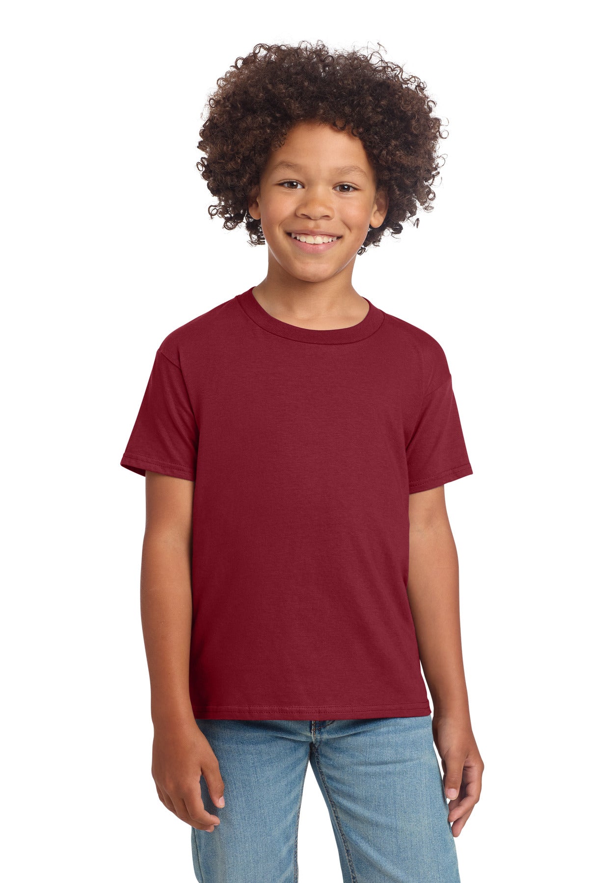 Gildan Youth Softstyle T-Shirt 64000B - Cardinal Red - front