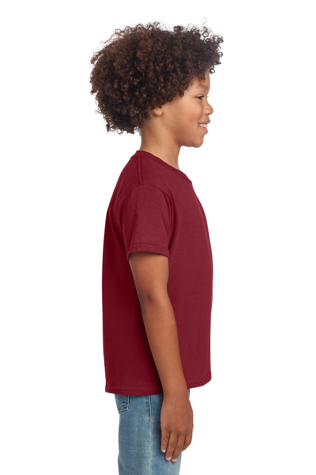 Gildan Youth Softstyle T-Shirt 64000B - Cardinal Red - side