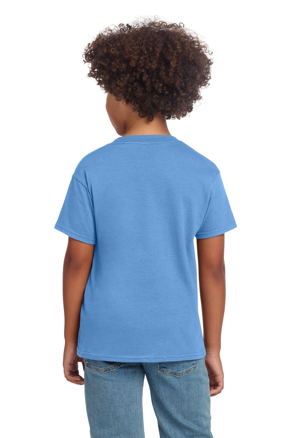Gildan Youth Softstyle T-Shirt 64000B - Carolina Blue - back