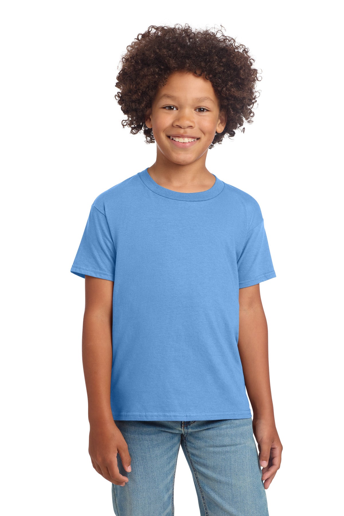 Gildan Youth Softstyle T-Shirt 64000B - Carolina Blue - front