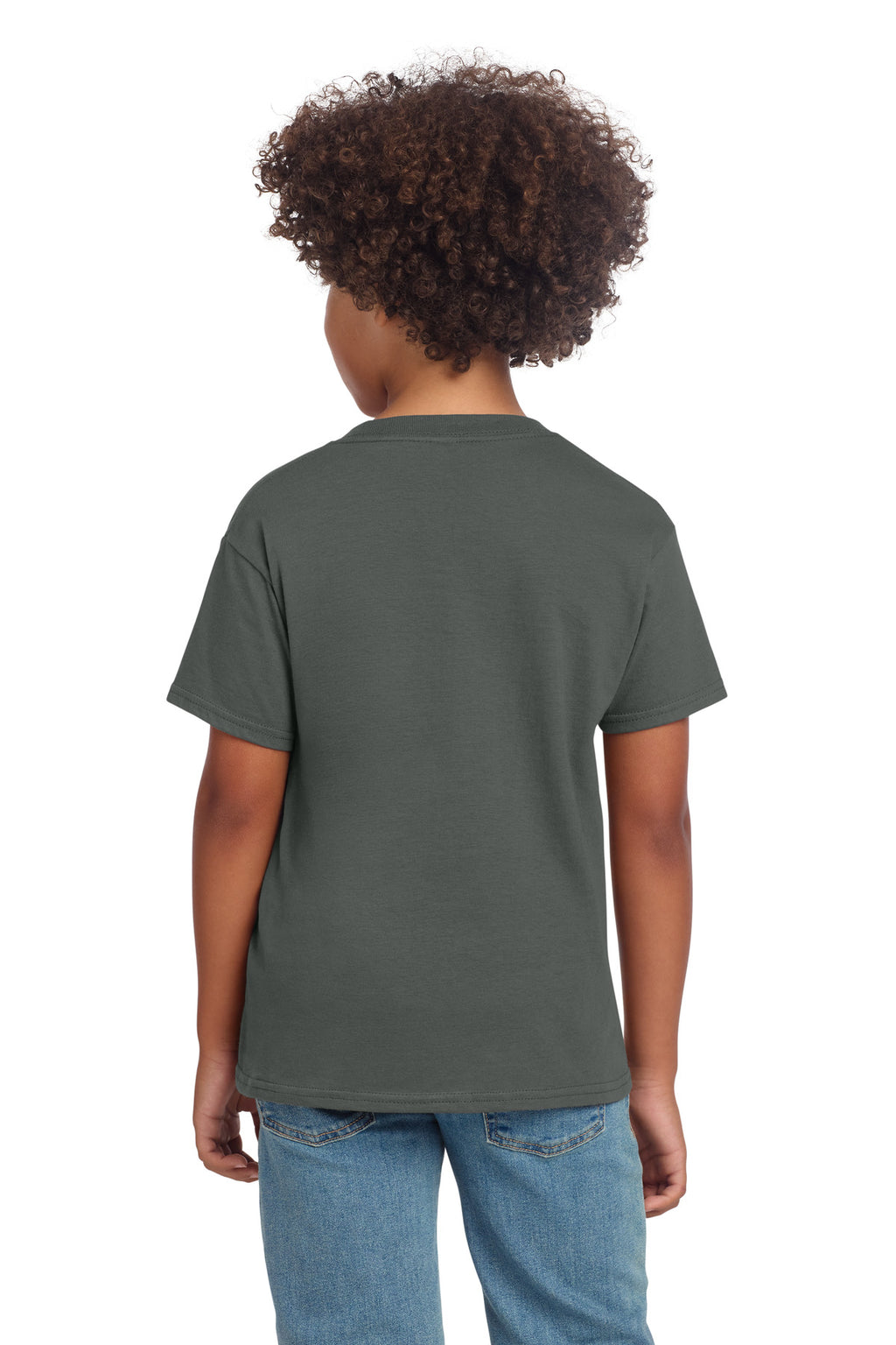 Gildan Youth Softstyle T-Shirt 64000B - Charcoal - back