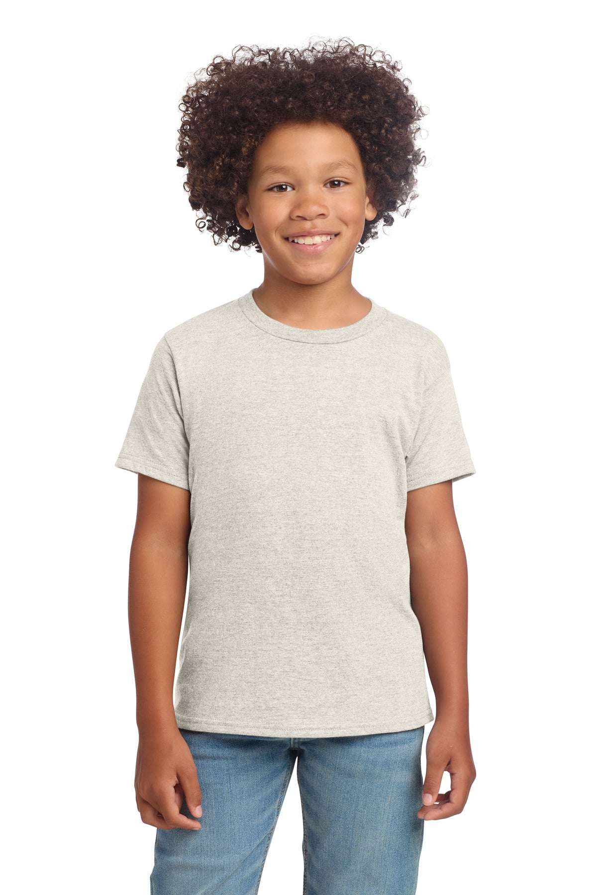 Gildan Youth Softstyle T-Shirt 64000B - Heather Oatmeal - front