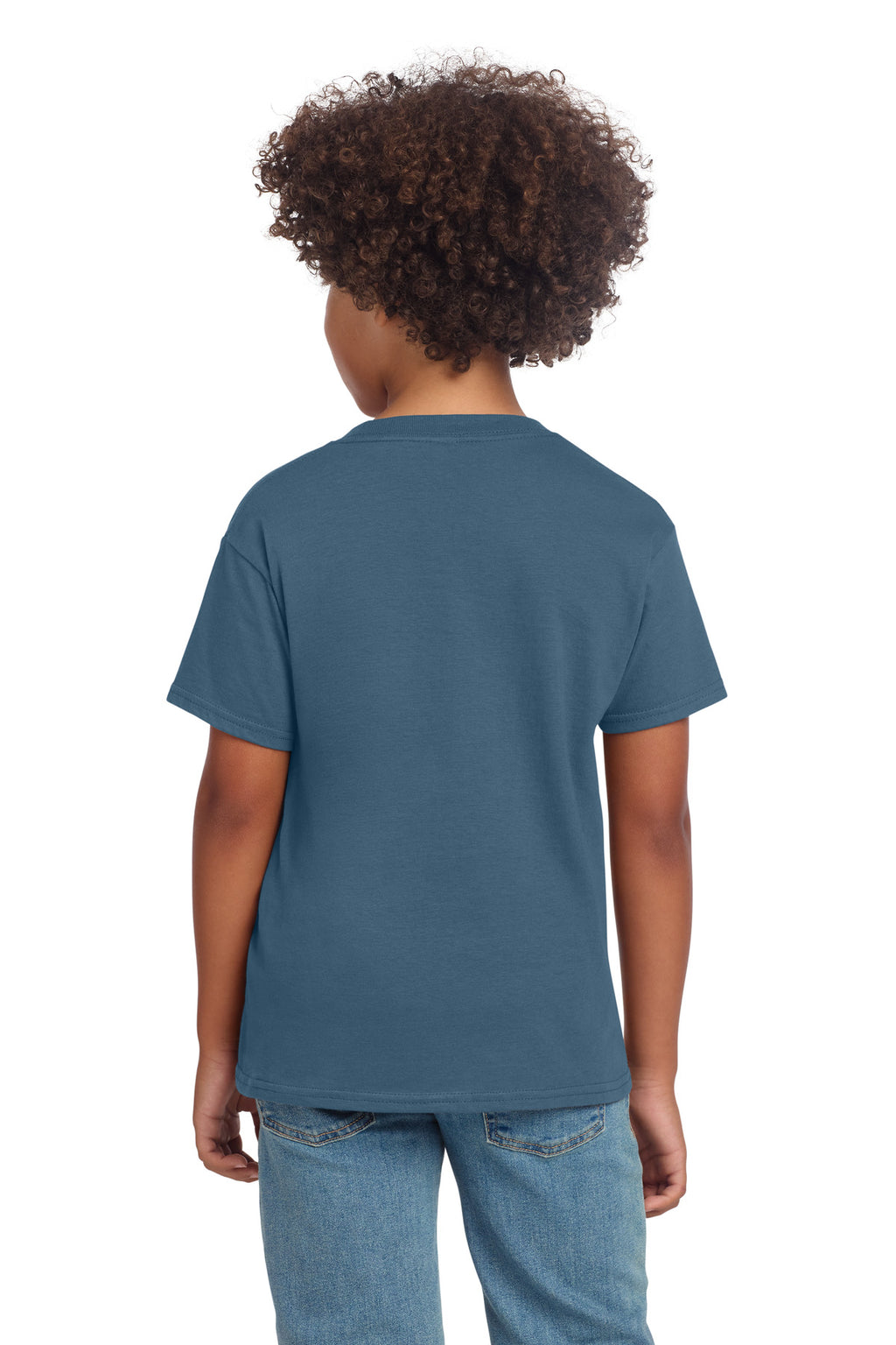 Gildan Youth Softstyle T-Shirt 64000B - Indigo Blue - back
