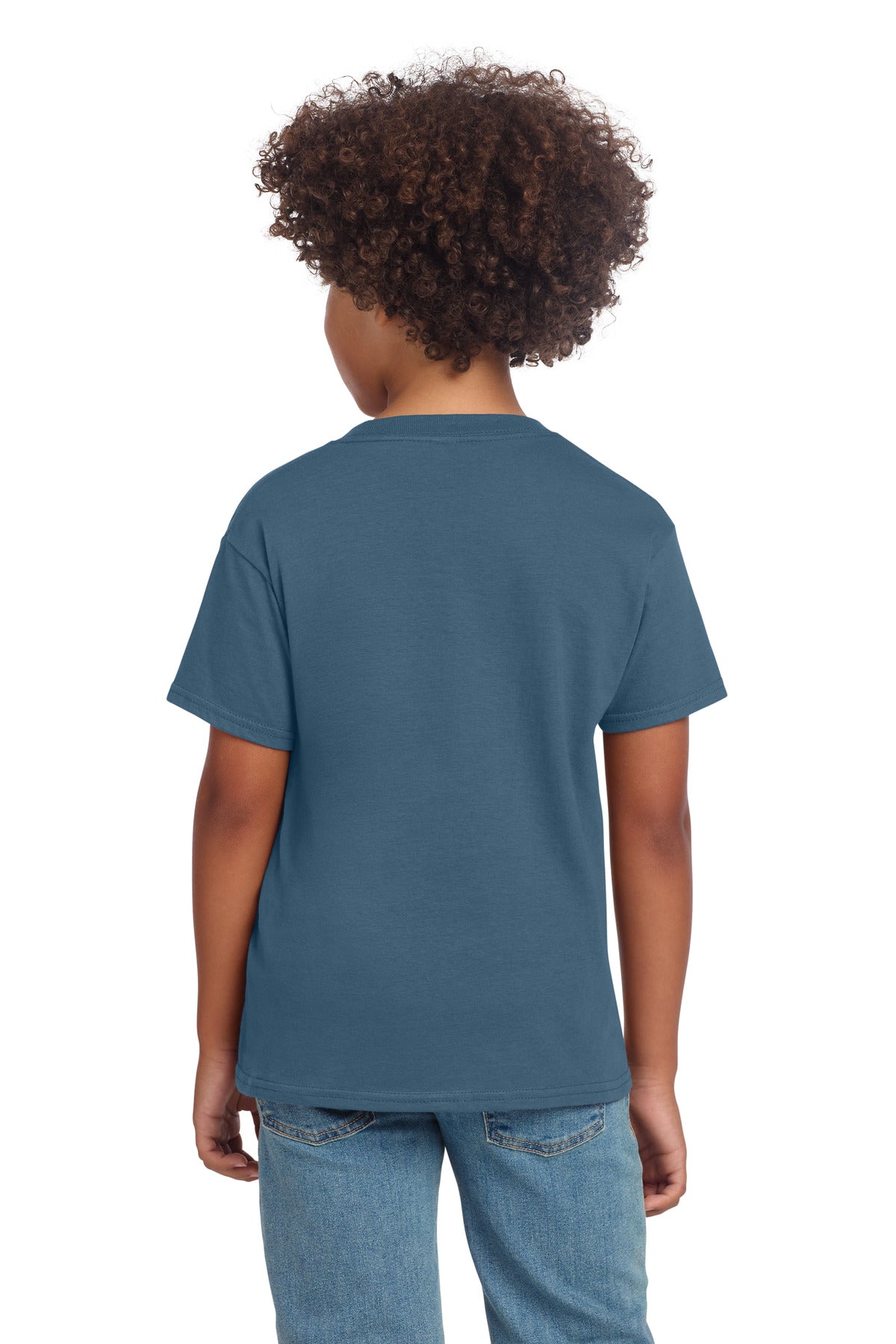 Gildan Youth Softstyle T-Shirt 64000B - Indigo Blue - back