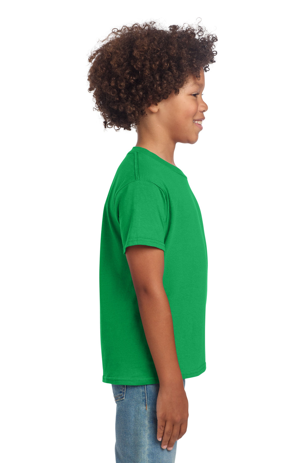 Gildan Youth Softstyle T-Shirt 64000B - Irish Green - side