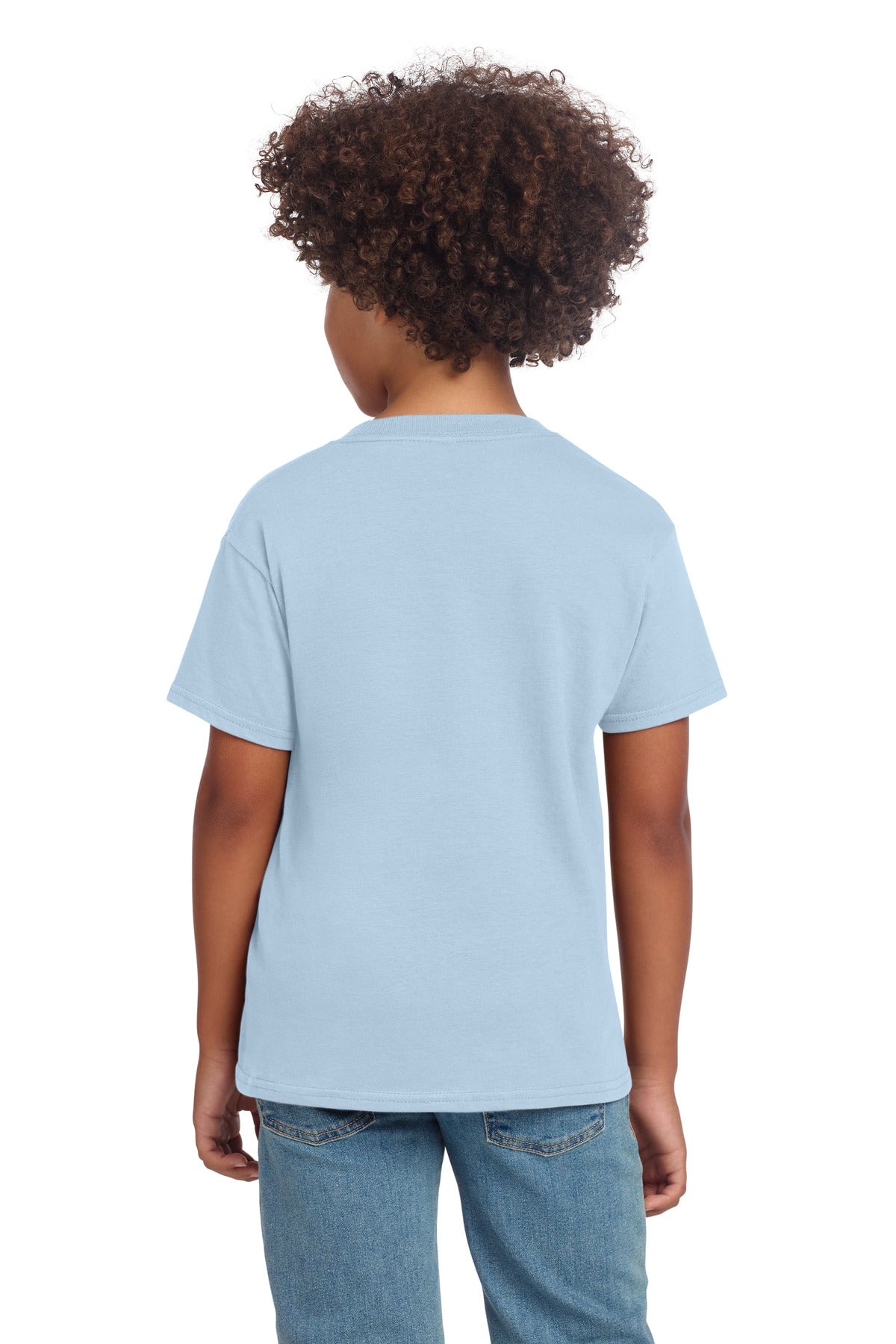 Gildan Youth Softstyle T-Shirt 64000B - Light Blue - back