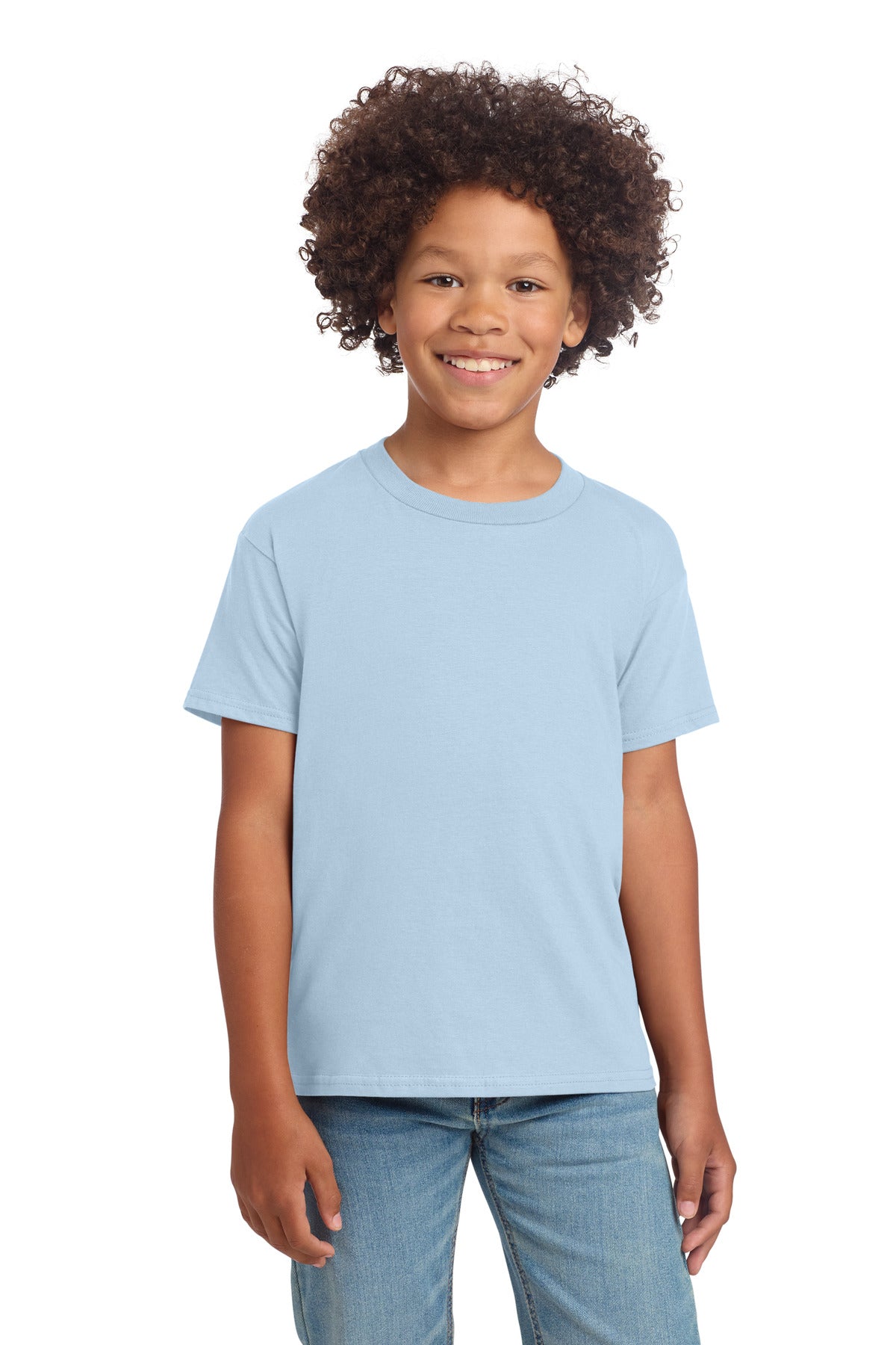 Gildan Youth Softstyle T-Shirt 64000B - Light Blue - front