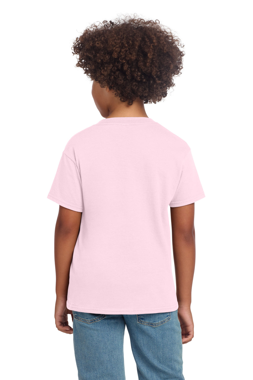 Gildan Youth Softstyle T-Shirt 64000B - Light Pink - back