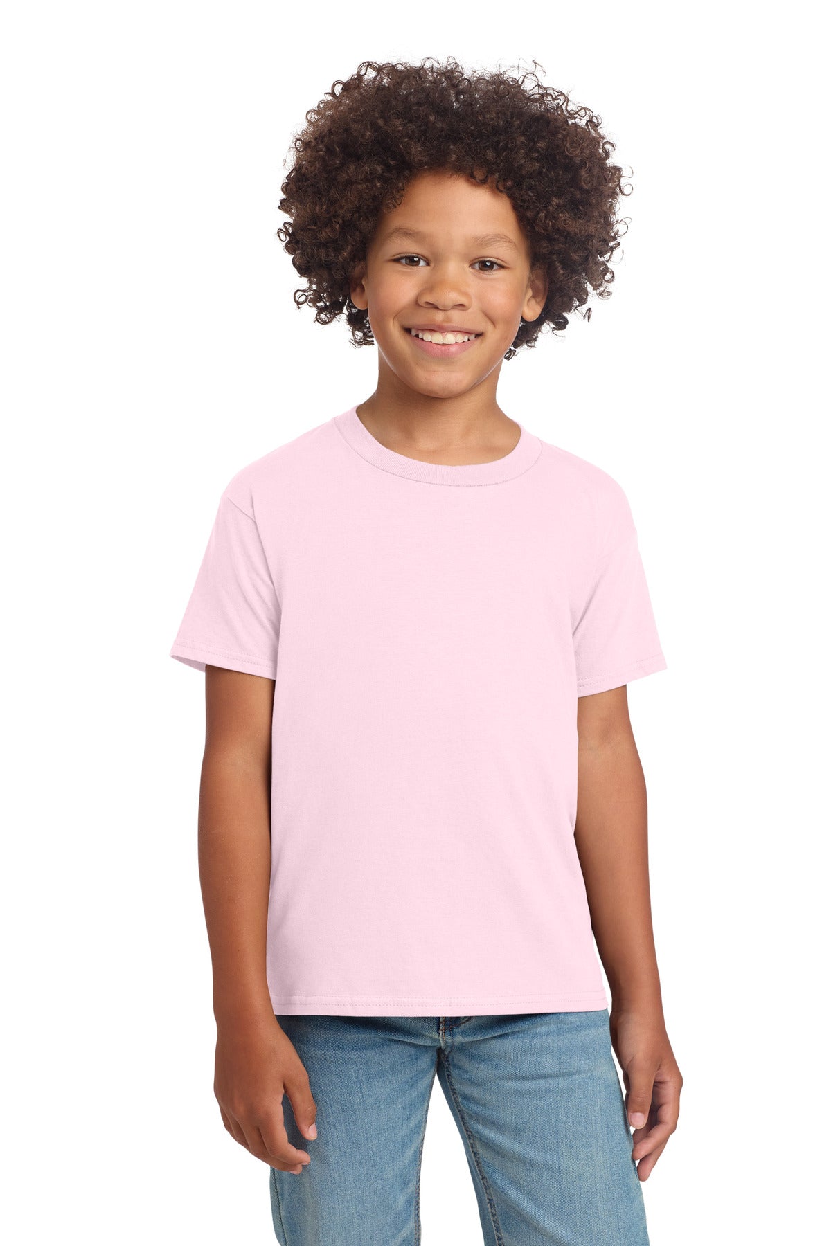 Gildan Youth Softstyle T-Shirt 64000B - Light Pink - front