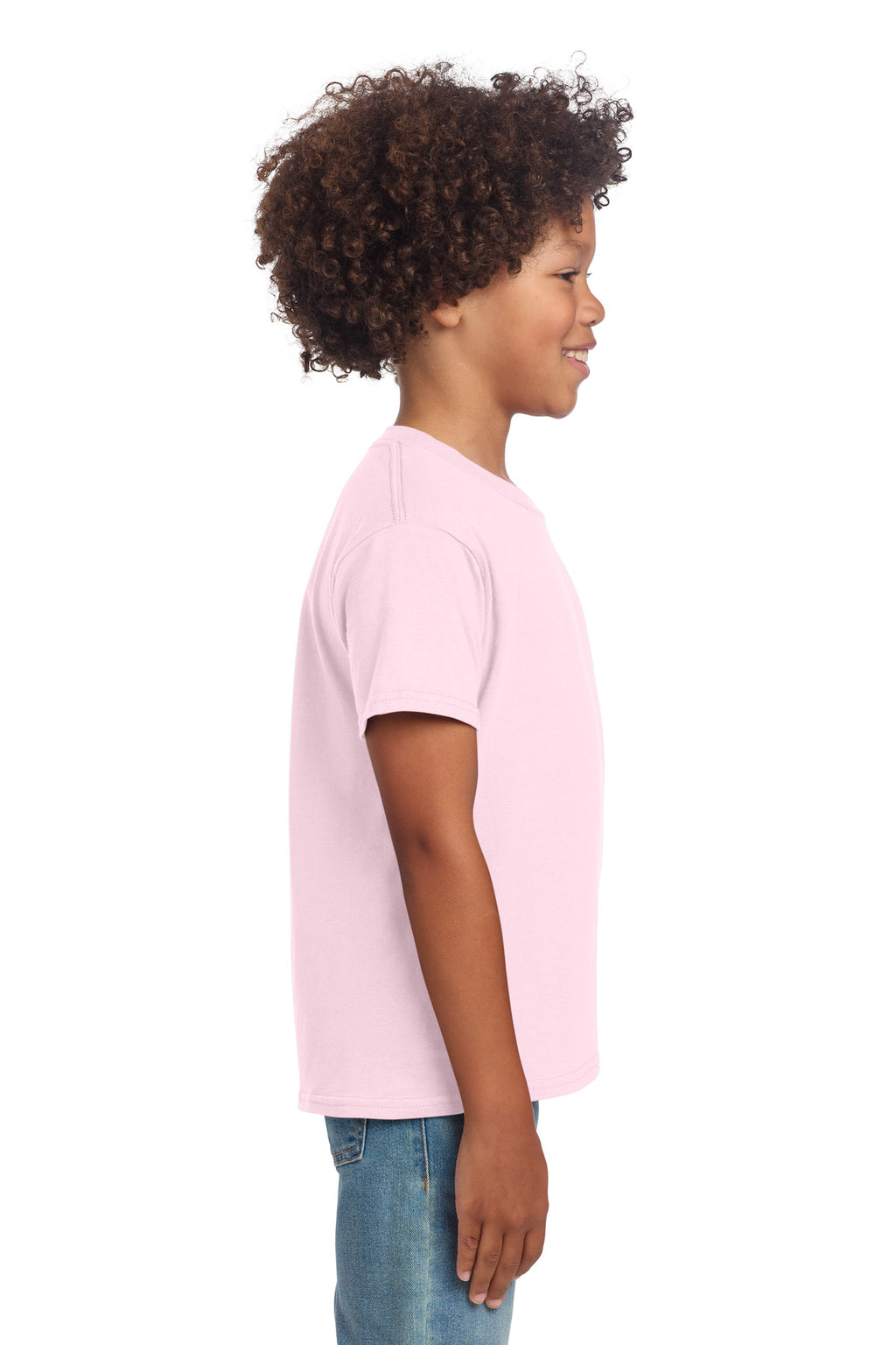 Gildan Youth Softstyle T-Shirt 64000B - Light Pink - side