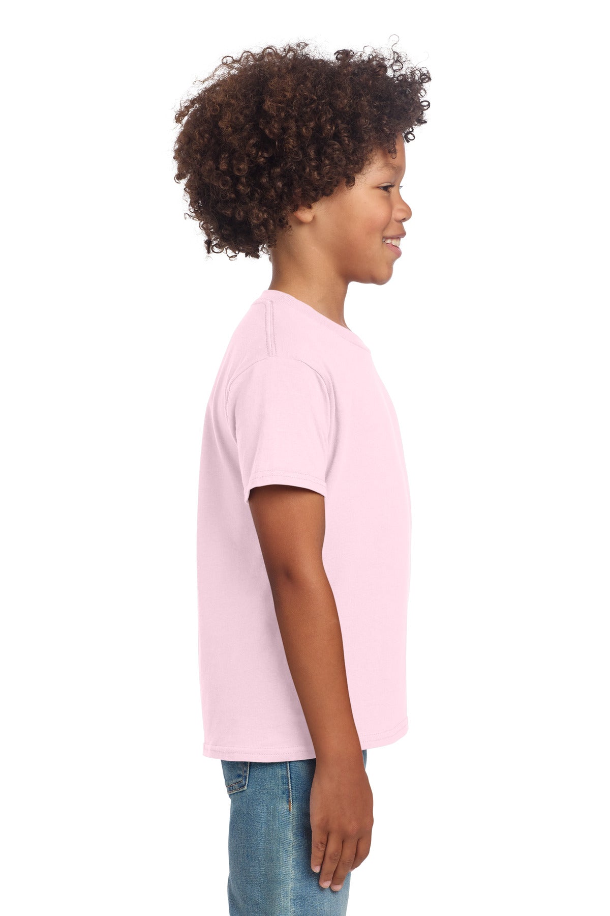 Gildan Youth Softstyle T-Shirt 64000B - Light Pink - side